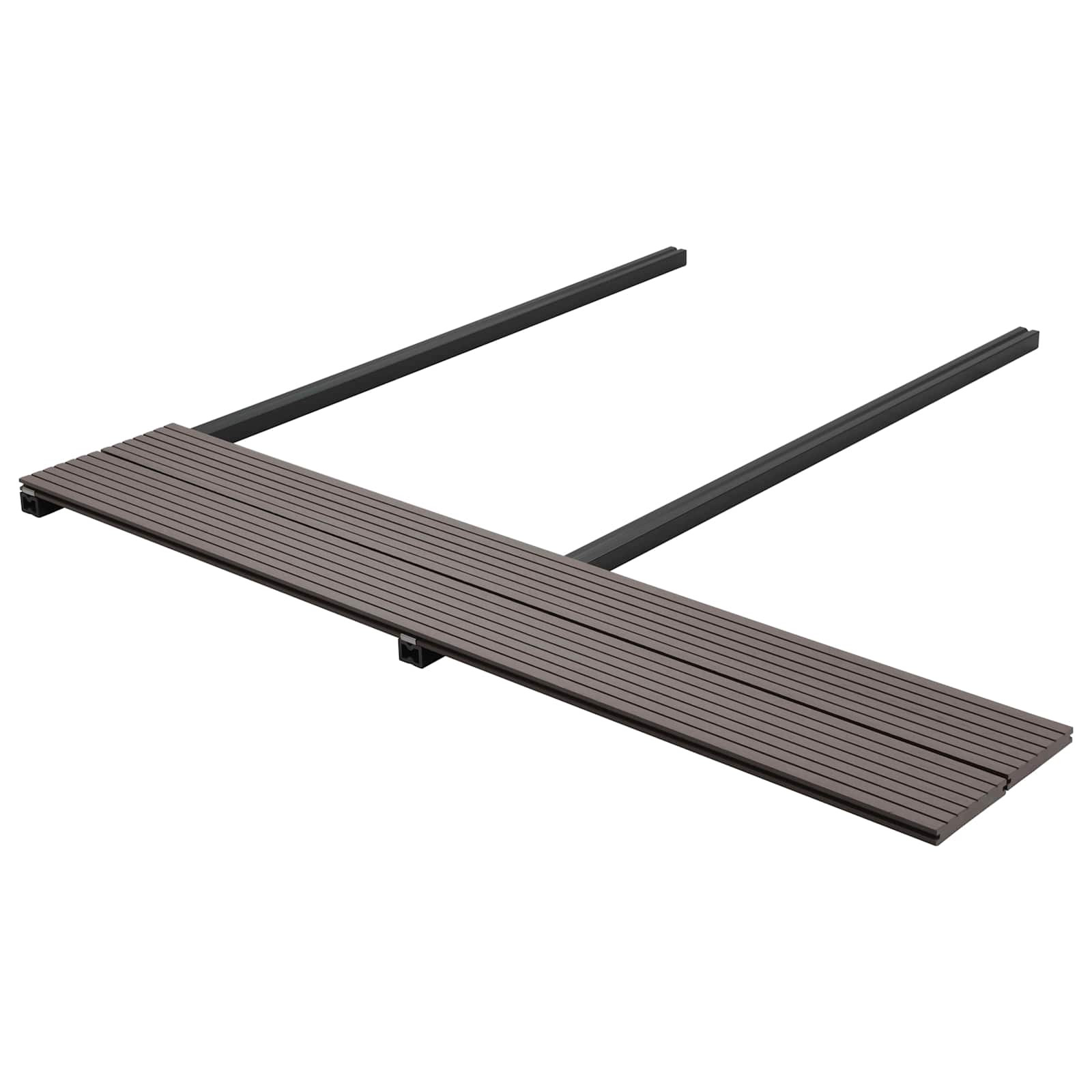 vidaXL Terrassendiele 48 pcs Dunkelbraun WPC