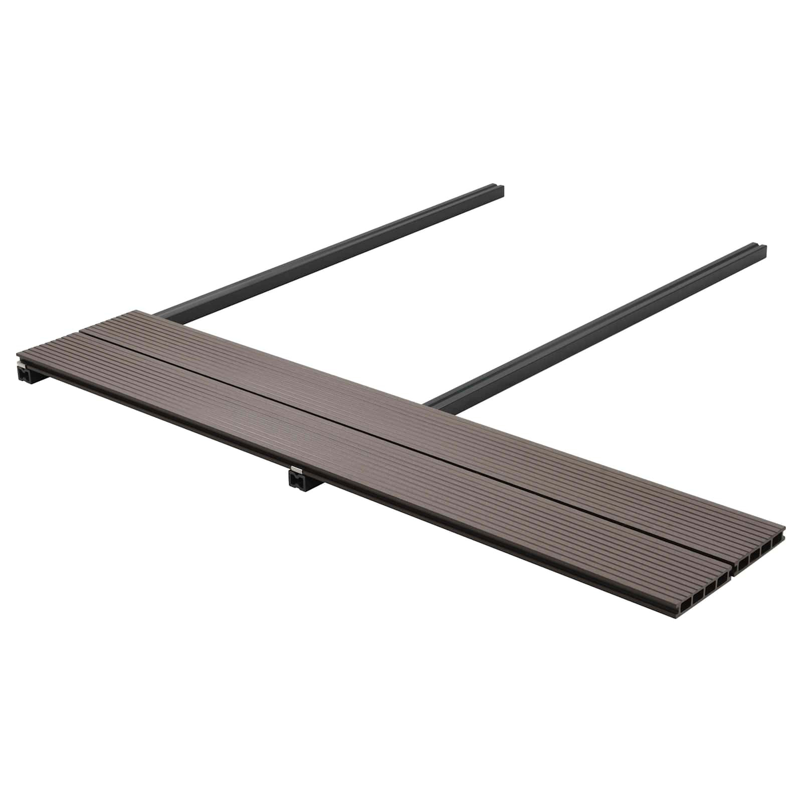 vidaXL Terrassendiele 78 pcs Dunkelbraun WPC