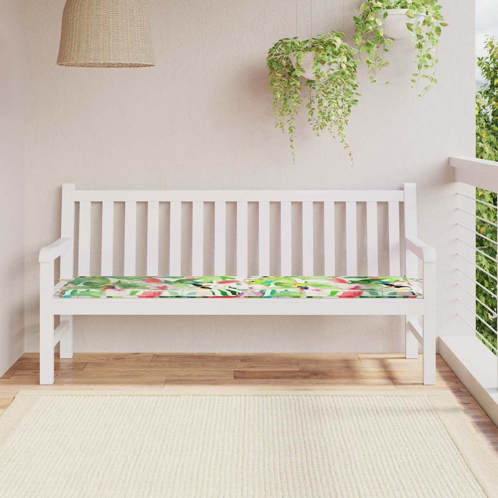 vidaXL Bankpolster Oxford-Stoff Mehrfarbig 150 x 50 x 3 cm