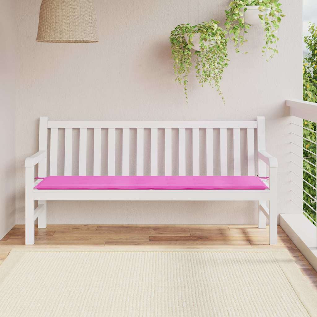 vidaXL Bankpolster Oxford-Stoff Rosa 150 x 50 x 3 cm