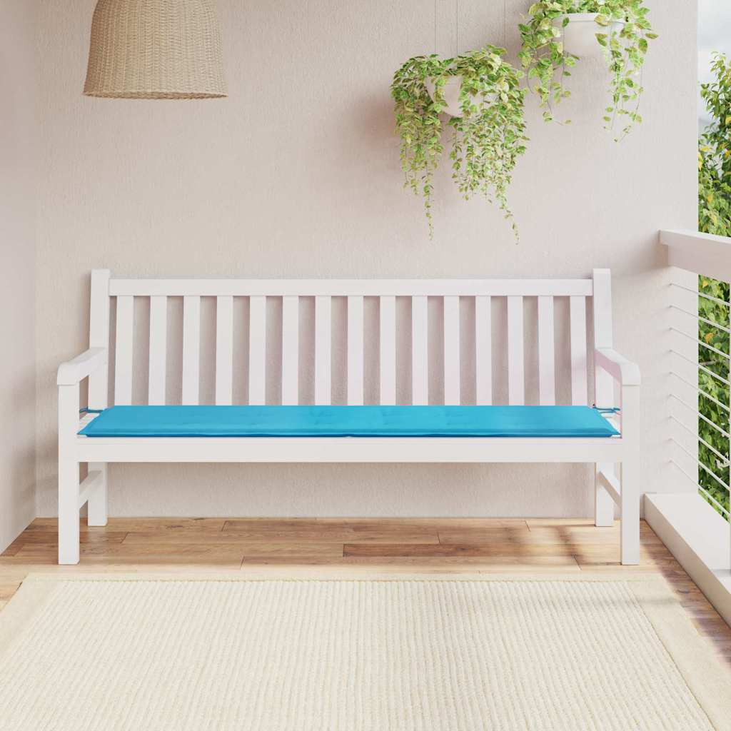 vidaXL Bankpolster Oxford-Stoff Türkis 150 x 50 x 3 cm