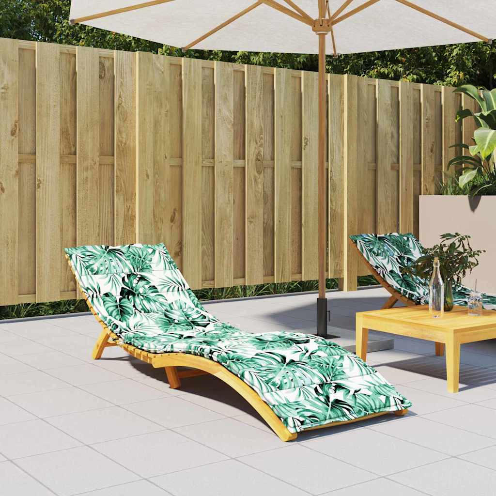 vidaXL Liege-Kissen Blatt Blattmuster 200 x 70 x 3 cm Oxford-Stoff
