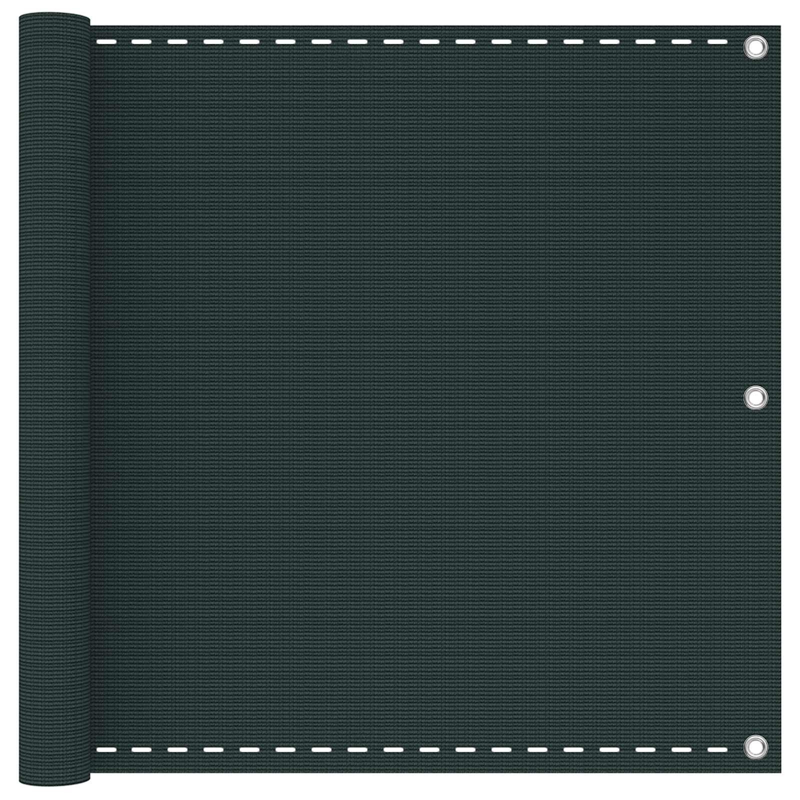 vidaXL Balkonsichtschutz Dunkelgrün 90 x 1200 cm HDPE und Aluminium