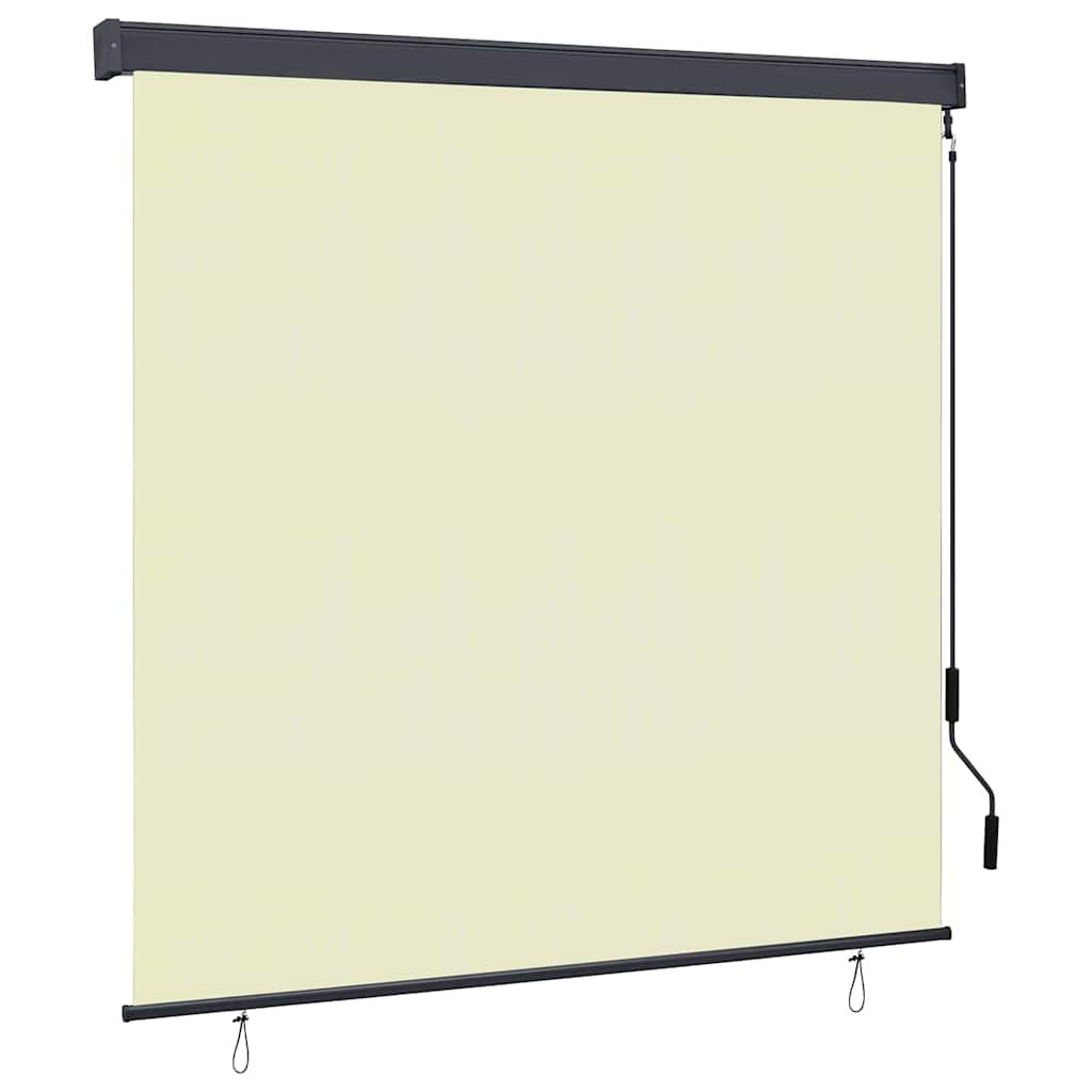 vidaXL Rollo Creme 180 x 250 cm Stoff und Aluminium