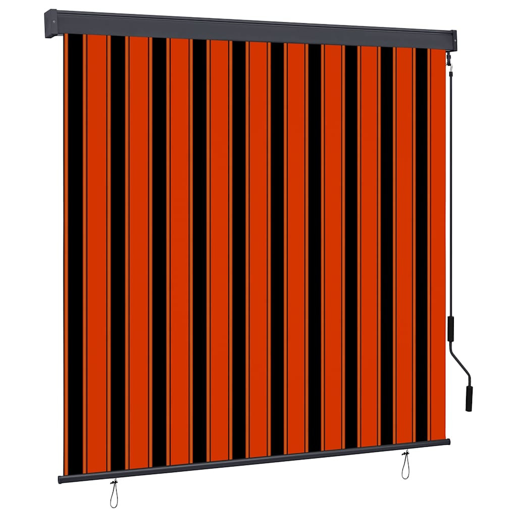 vidaXL Rollo Orange und Braun 180 x 250 cm Stoff und Aluminium