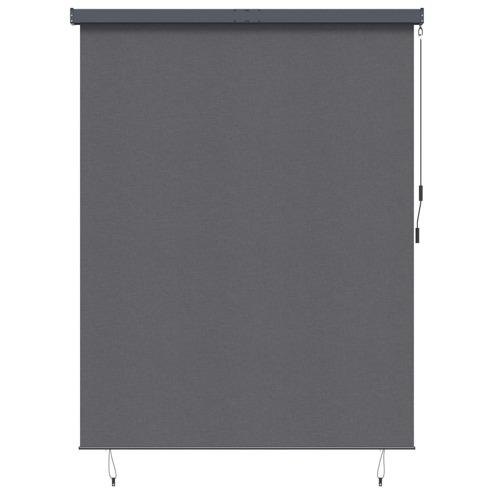 vidaXL Rollo Anthrazit 200 x 250 cm Stoff und Aluminium
