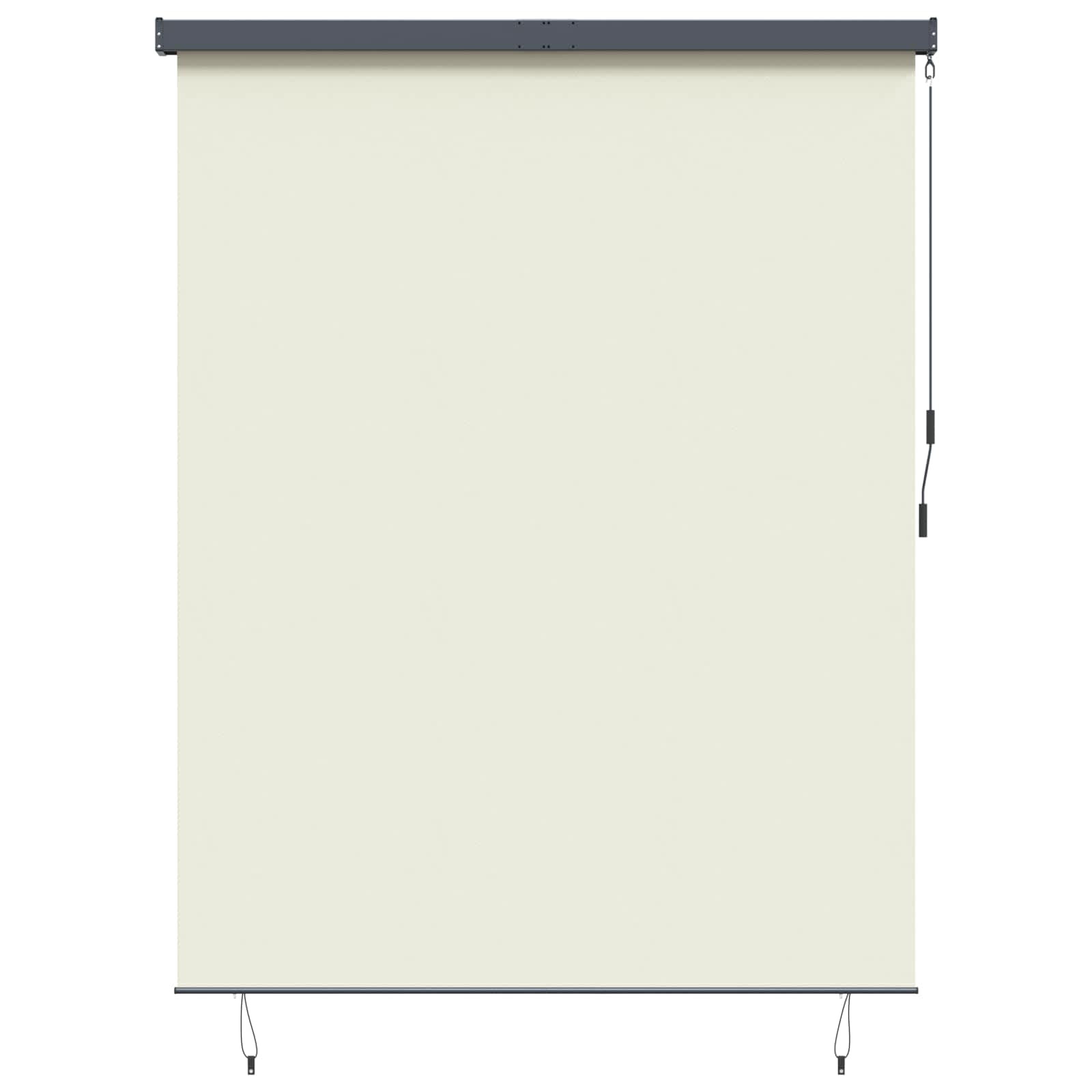 vidaXL Rollo Creme 220 x 250 cm Stoff und Aluminium
