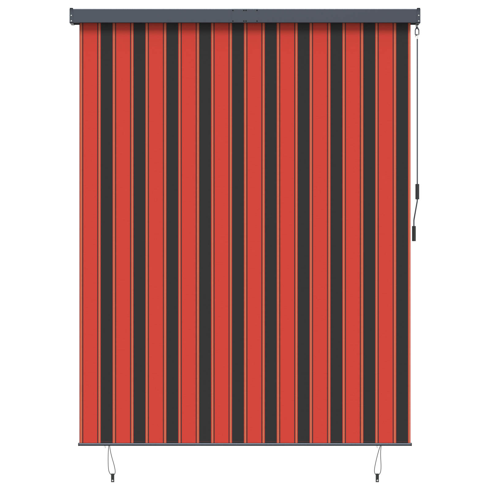 vidaXL Rollo Orange und Braun 200 x 250 cm Stoff und Aluminium