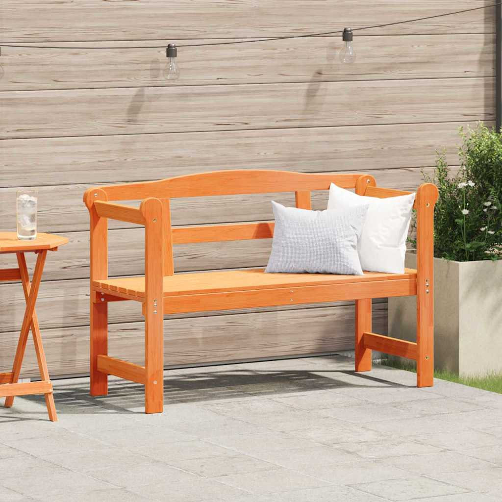 vidaXL Bank Outdoor Braun 119 x 44 x 76 cm Massives Kiefernholz