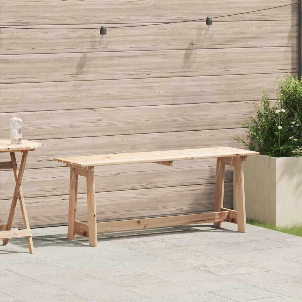 vidaXL Bank Outdoor Natur 119 x 37 x 47 cm Massives Kiefernholz