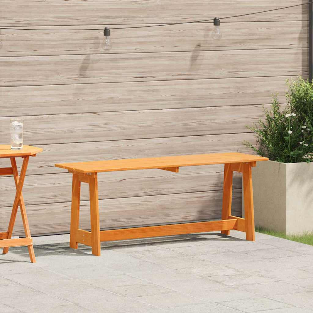 vidaXL Bank Outdoor Braun 119 x 37 x 47 cm Massives Kiefernholz