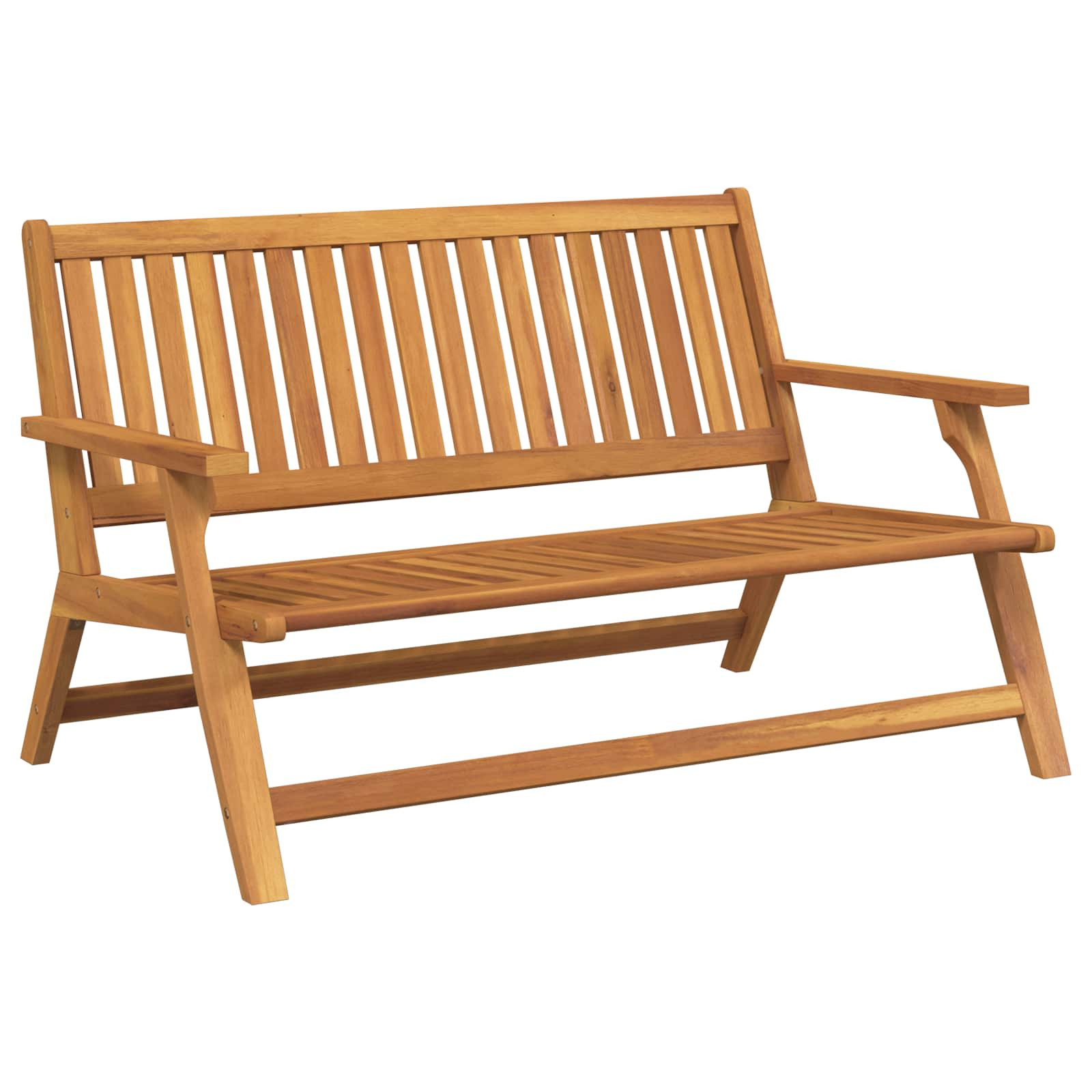 vidaXL Relax Bank Braun 122 x 78 x 73 cm Massivholz Akazie