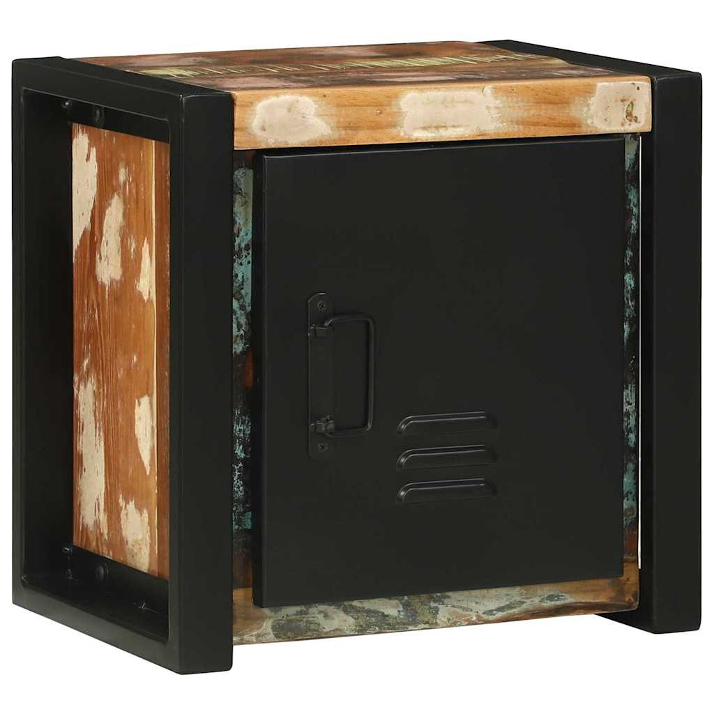 vidaXL Badezimmerschrank mit Regal Braun Massives upgecyceltes Holz
