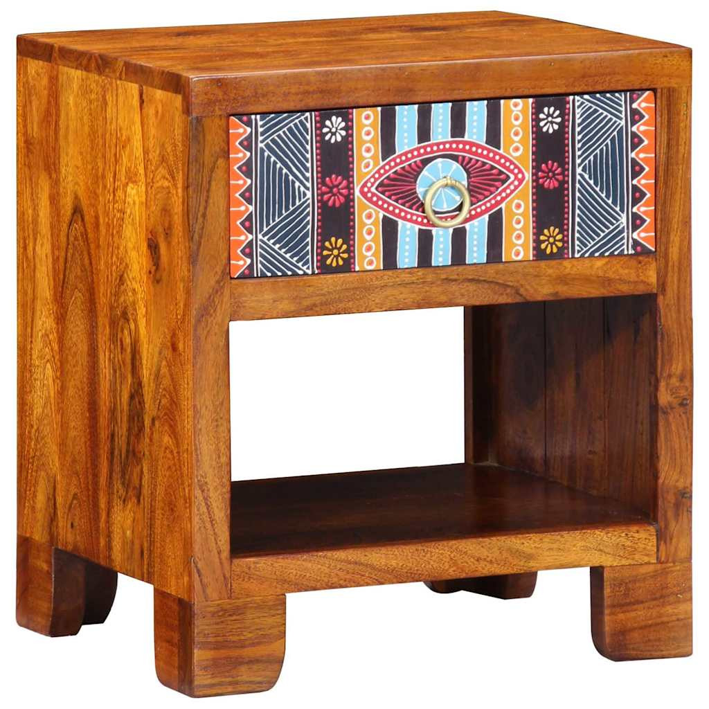 vidaXL Sideboard Mehrfarbig 40 x 35 x 45 cm Massivholz Akazie