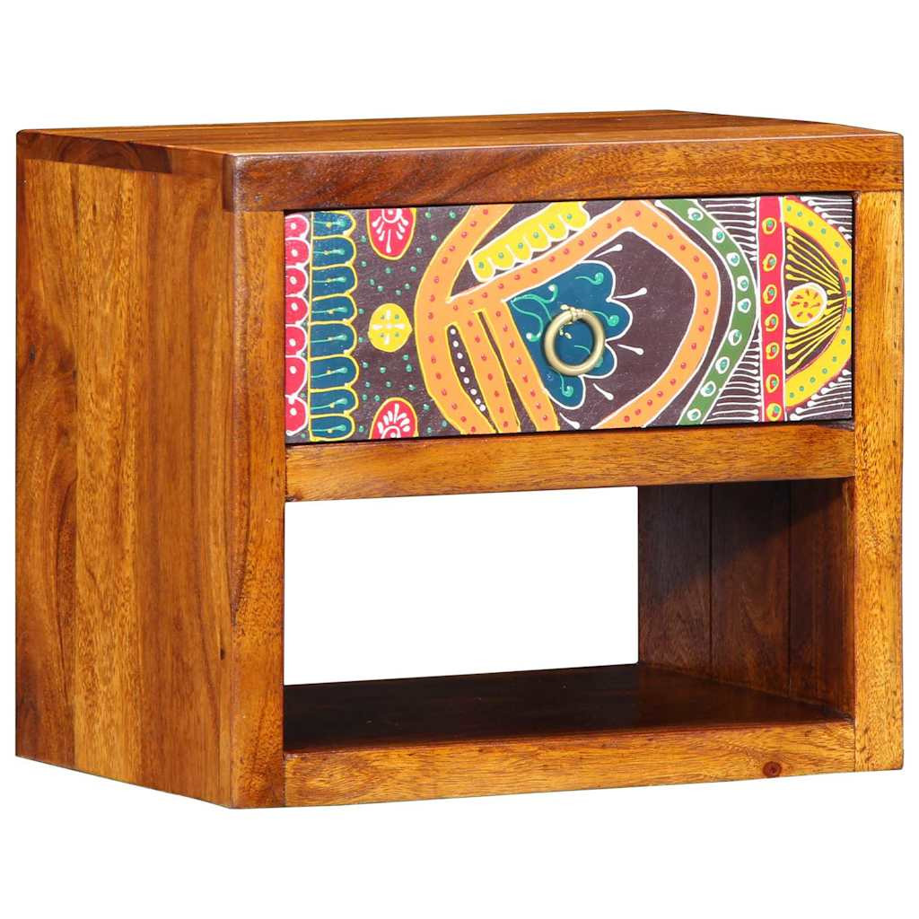 vidaXL Nachttisch Braun 40 x 35 x 35 cm Massivholz Akazie