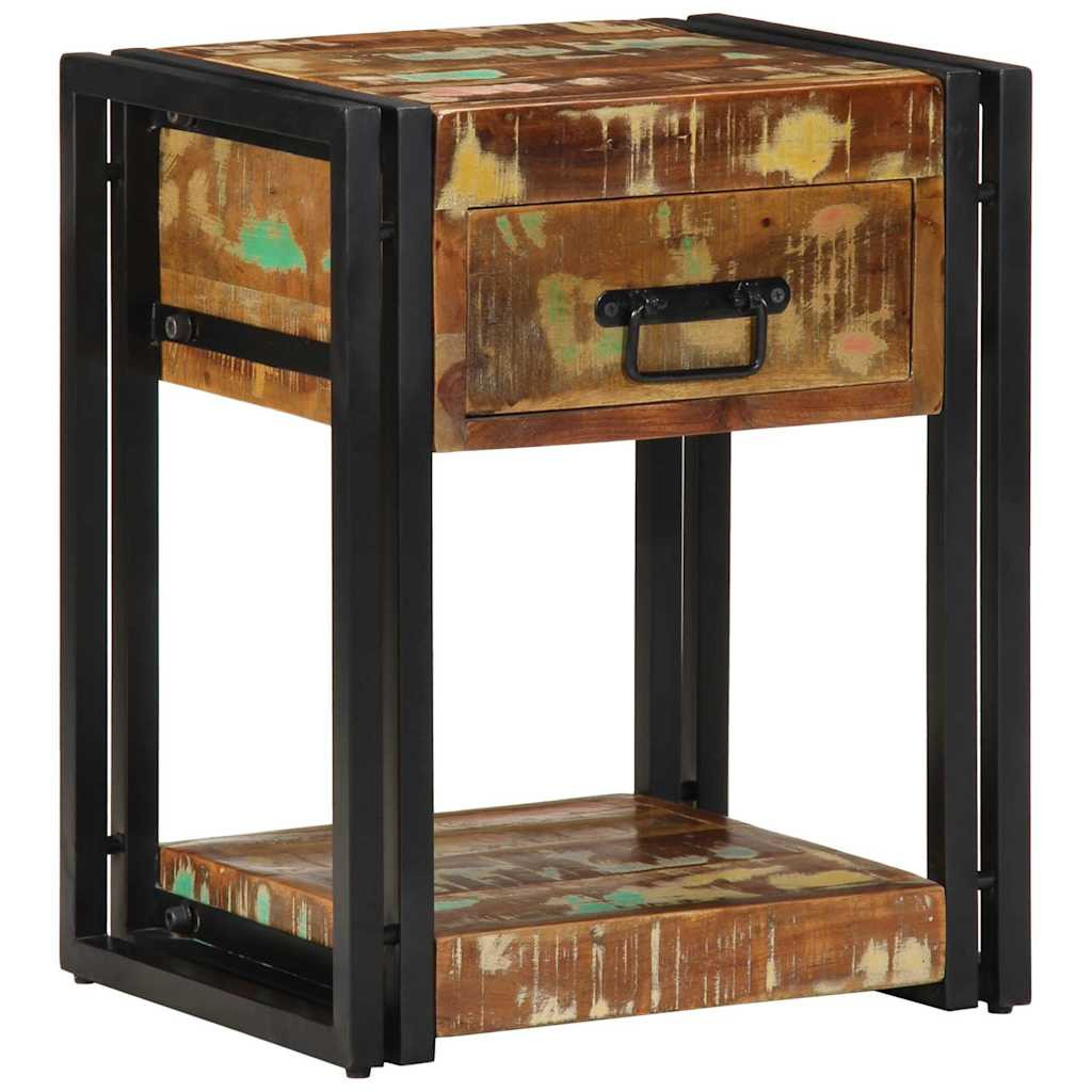 vidaXL Nachttisch 2 pcs 40 x 35 x 50 cm Massives upgecyceltes Holz