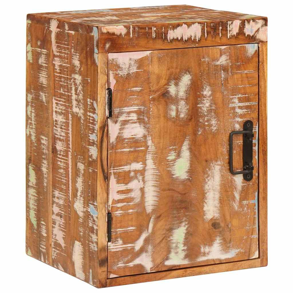 vidaXL Nachttisch Braun 35 x 33 x 48 cm Massivholz Altholz
