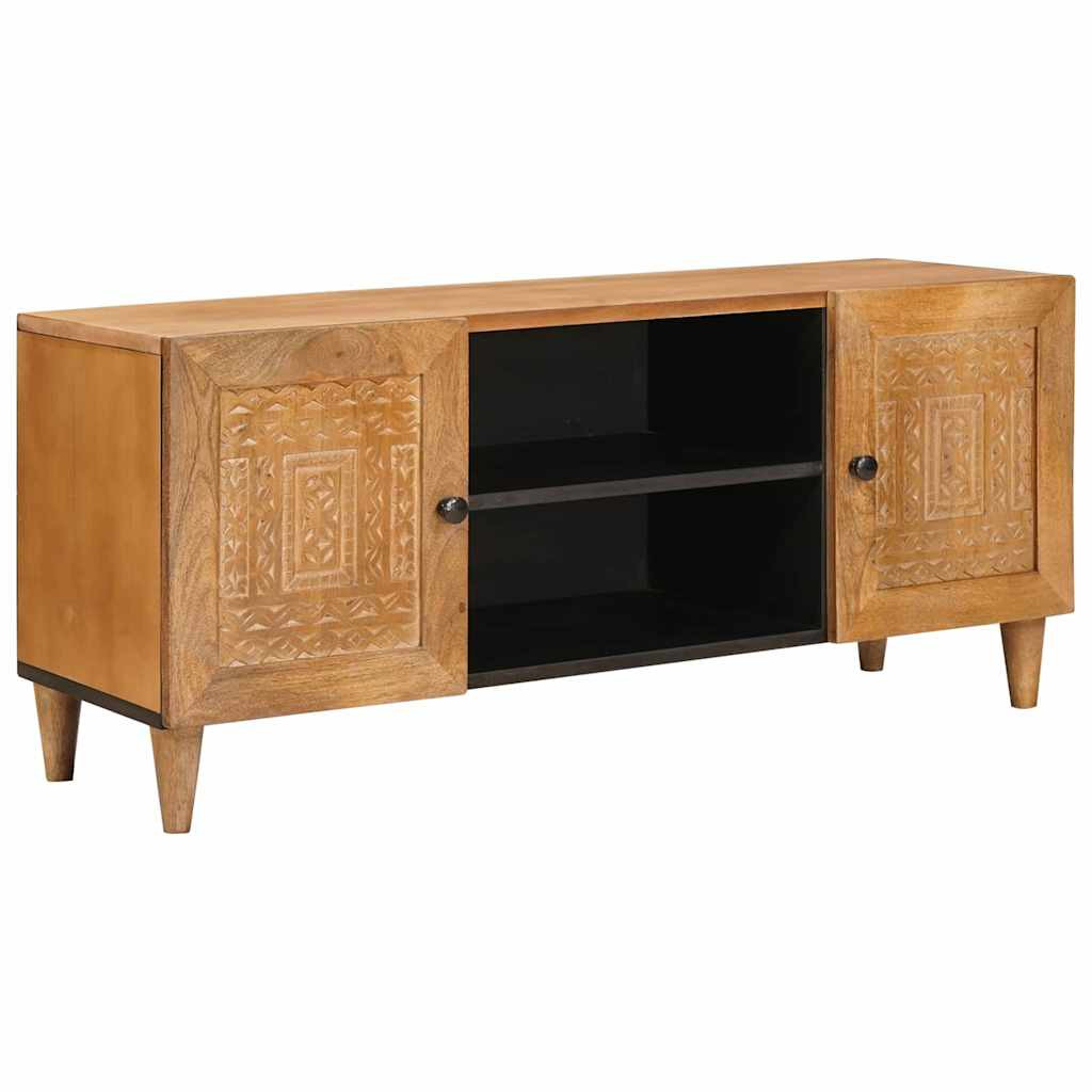 vidaXL TV-Einheiten Hellbraun 105 x 33 x 46 cm Massivholz Mango