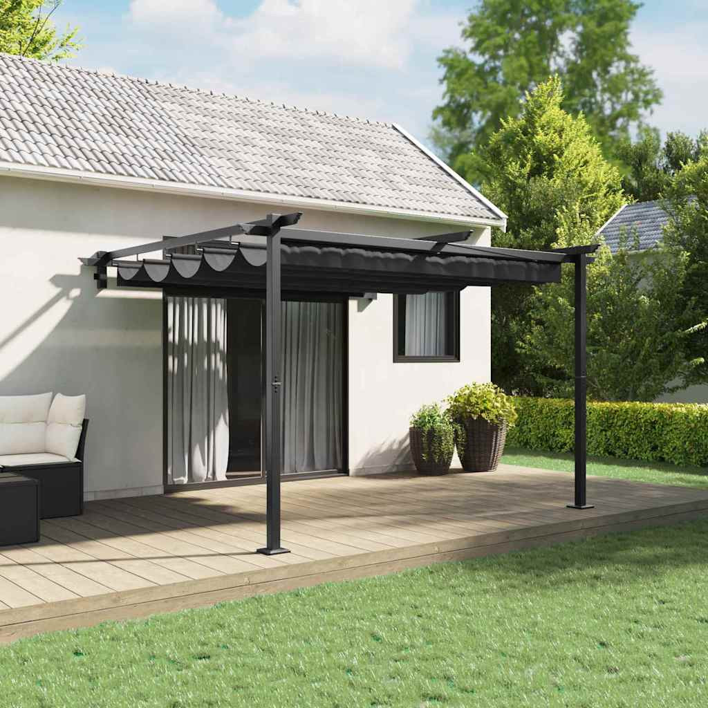 vidaXL Pavillon 300 x 300 x 200 cm Anthrazit Polyester