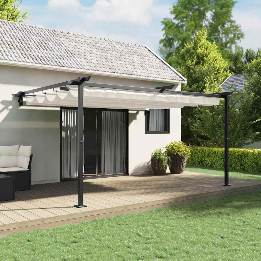 vidaXL Pavillon 400 x 300 x 200 cm Creme Polyester