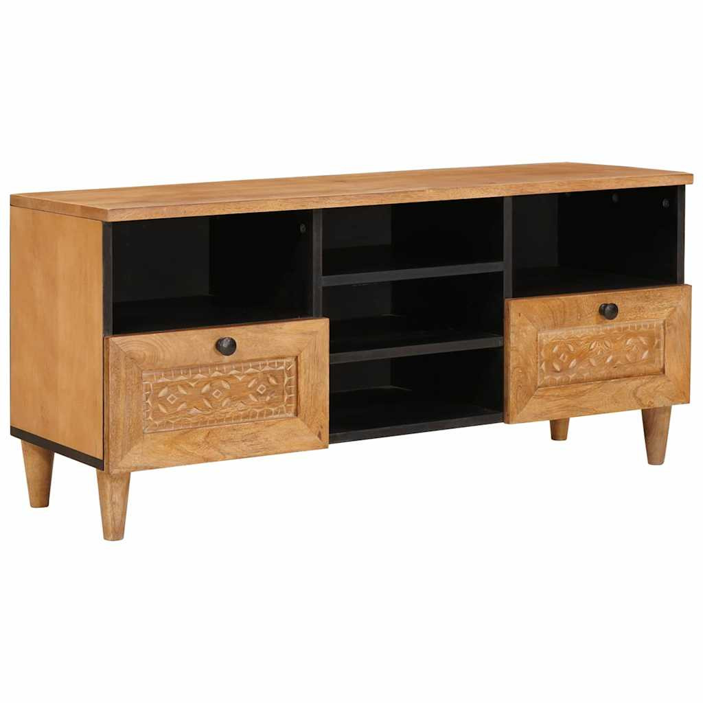 vidaXL TV-Schränk mit Schubladen 100 x 33 x 46 cm Massivholz Mango