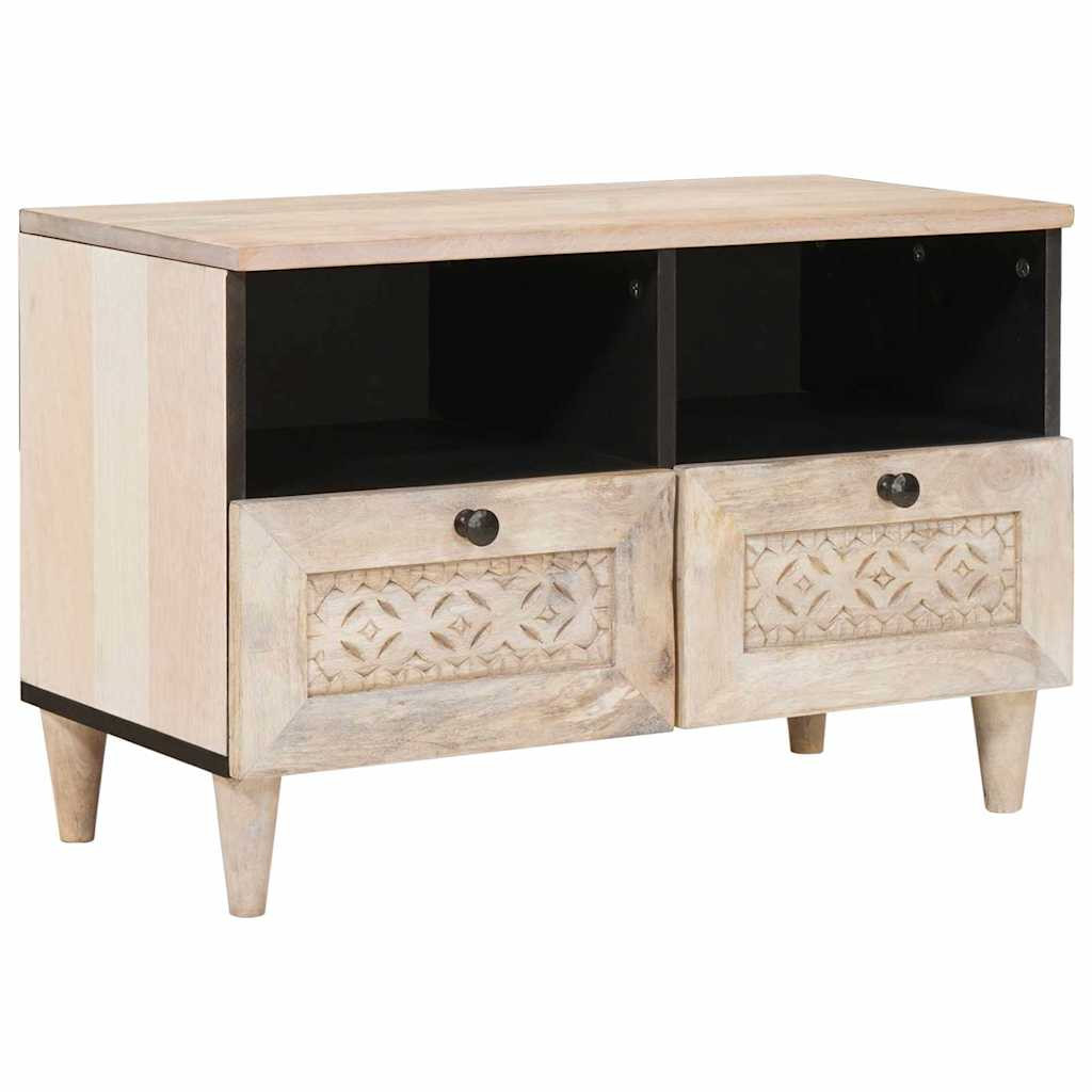 vidaXL TV-Einheiten mit Schubladen Weiß 70 x 33 x 46 cm Holzwerkstoff