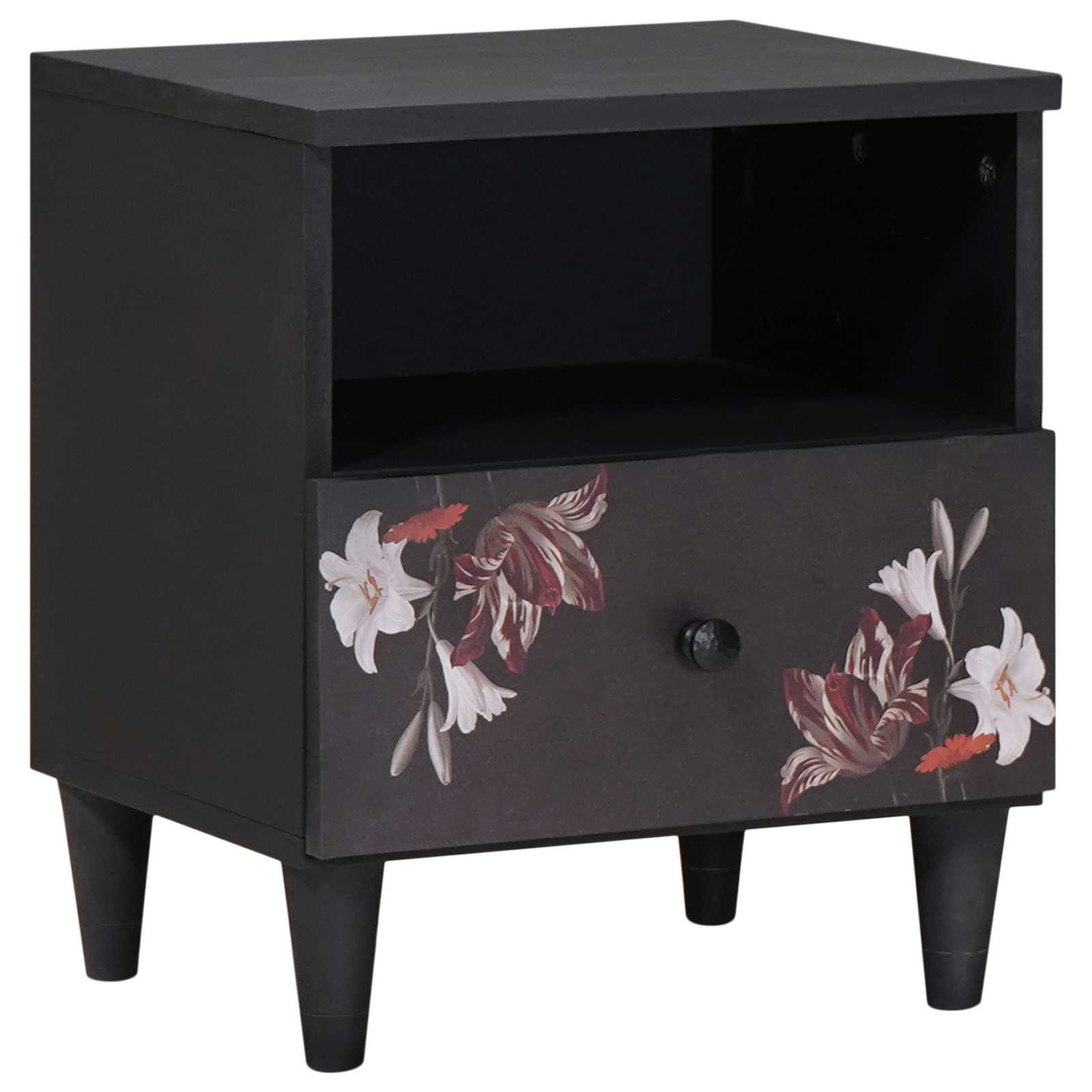 vidaXL Nachttisch Braun 40 x 33 x 46 cm Massivholz Mango