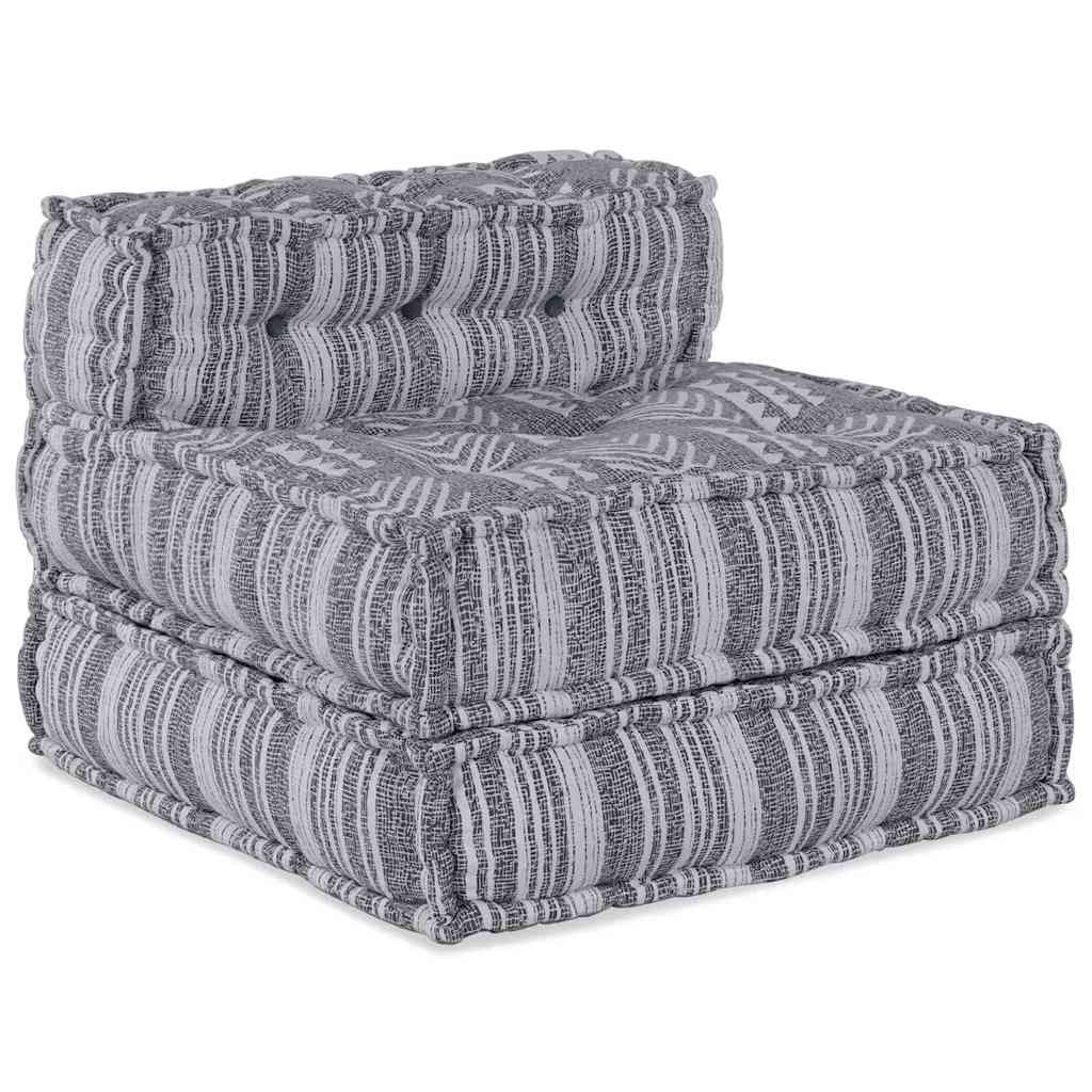 vidaXL Modulare Sofagarnitur Grau Druck 70 x 70 x 56 cm Stoff