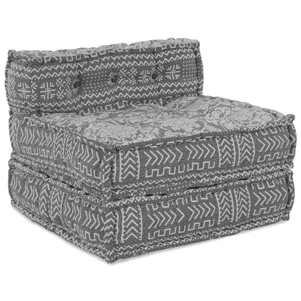 vidaXL Modulare Sofagarnitur Hellgrau 70 x 70 x 56 cm Stoff