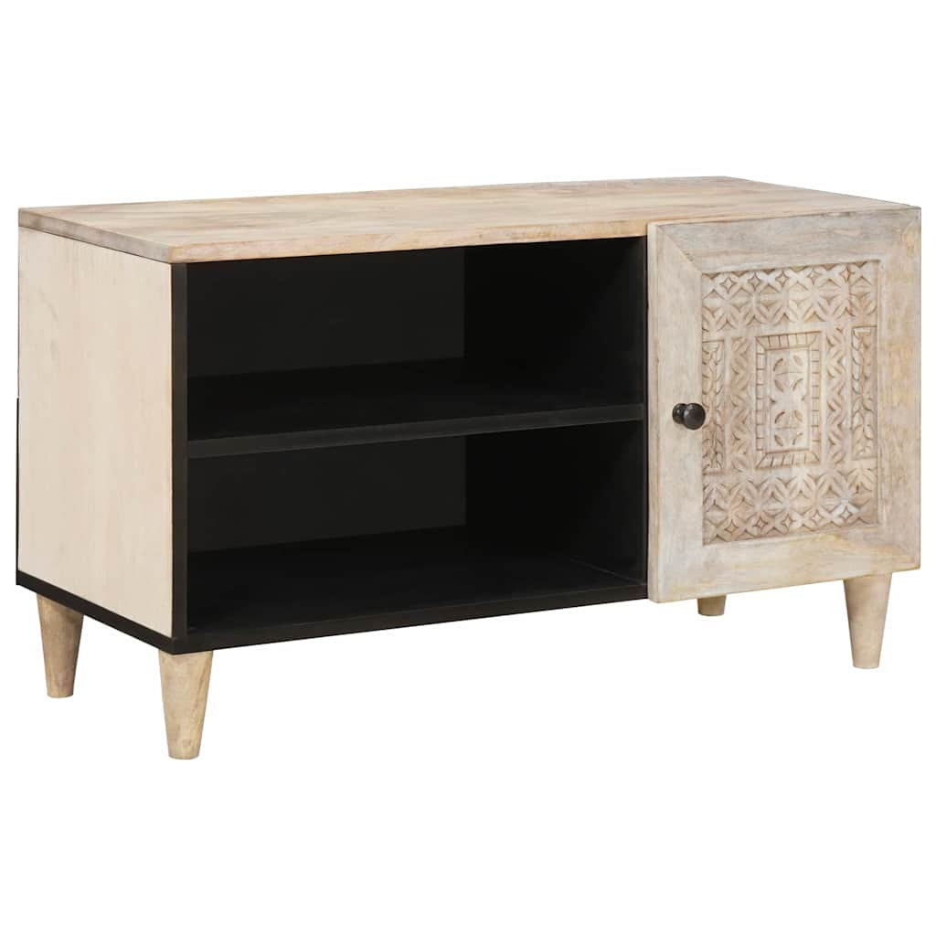 vidaXL TV-Einheiten mit Regal Weiß 80 x 33 x 46 cm Holzwerkstoff