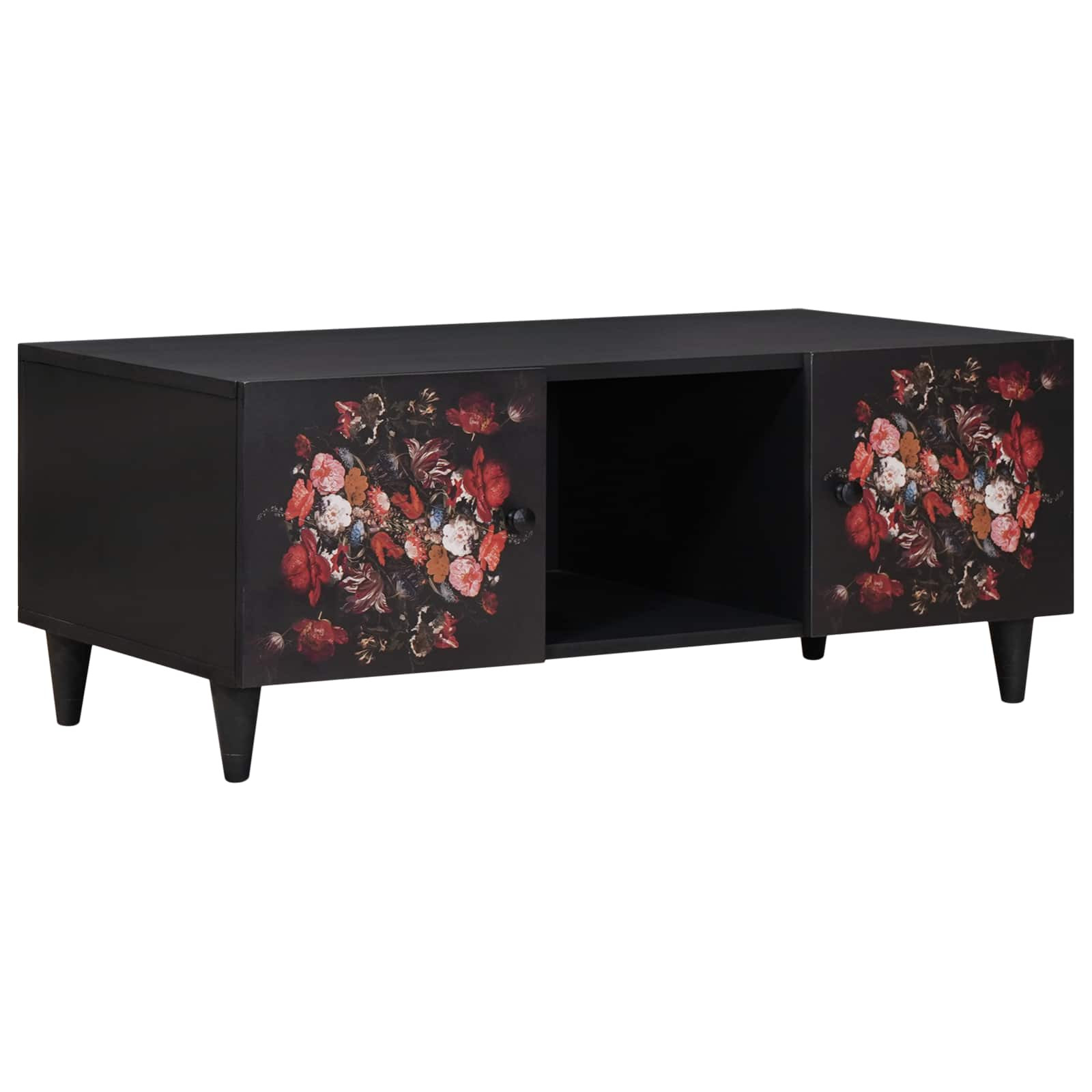 vidaXL Couchtisch Mehrfarbig 100 x 54 x 40 cm Massivholz Mango