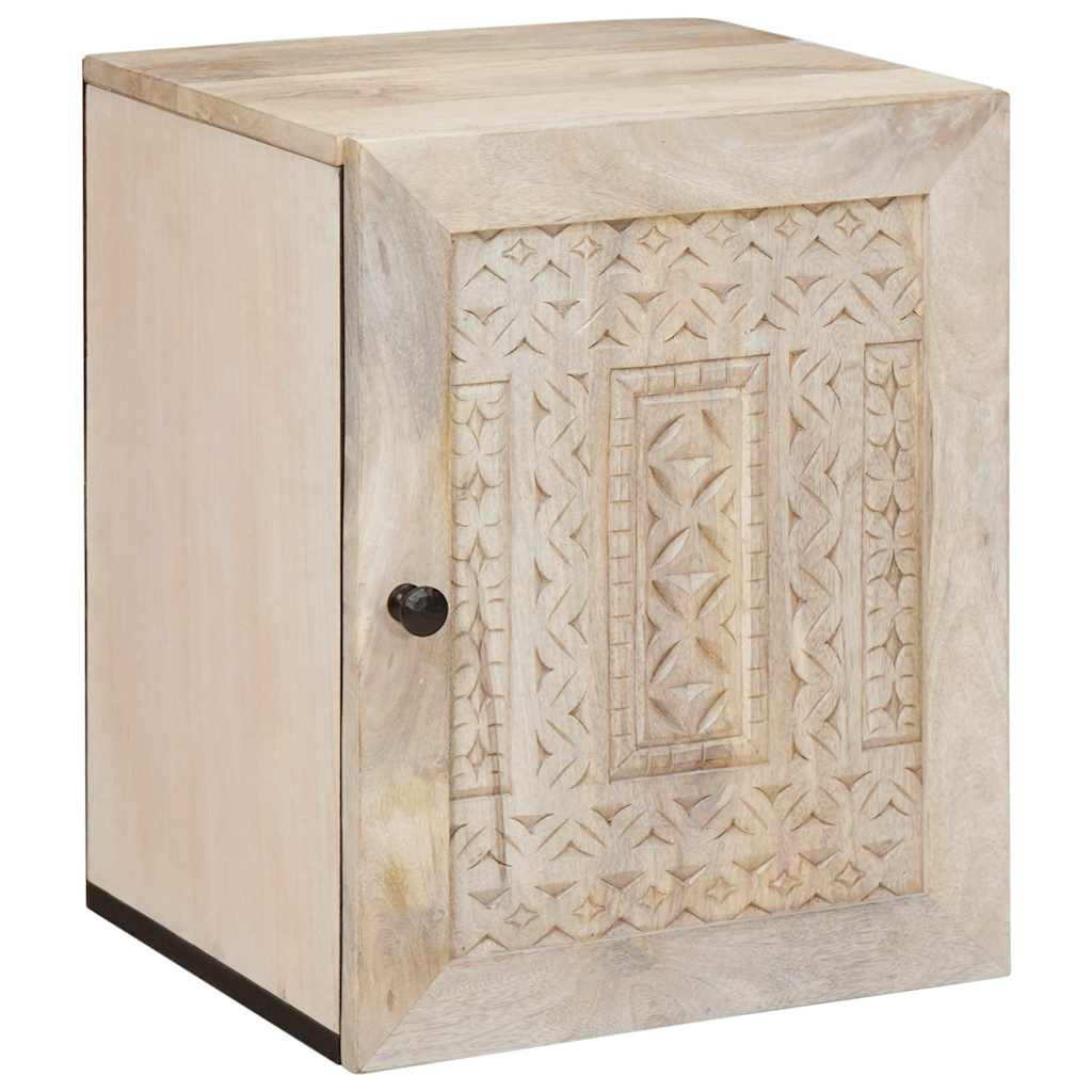 vidaXL Badezimmerschrank mit Tür Weiß 38 x 33 x 48 cm Holzwerkstoff