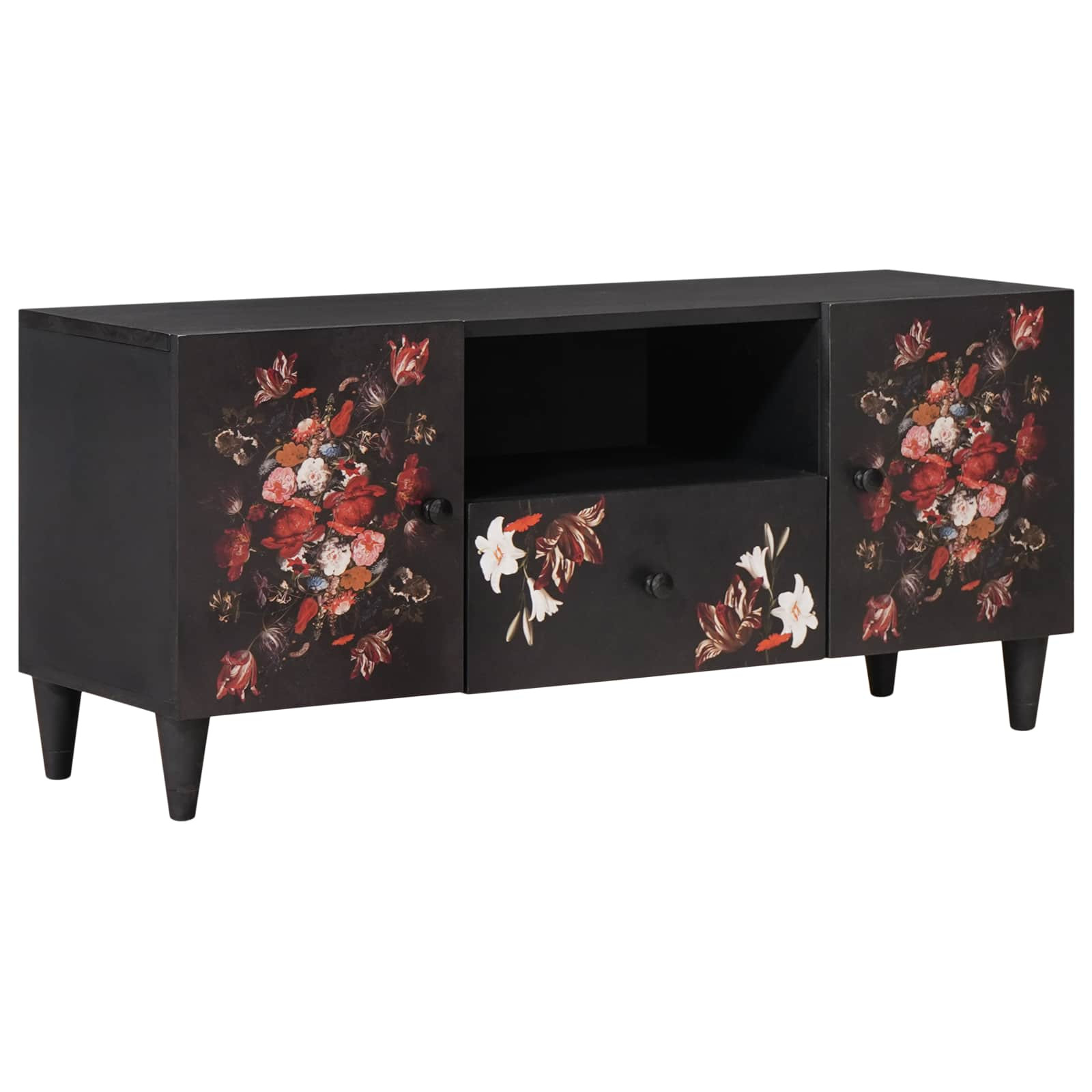 vidaXL Stauraumschränke Mehrfarbig 105 x 33,5 x 46 cm Massivholz Mango