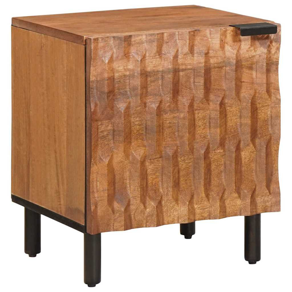 vidaXL Nachttisch Braun 40 x 33 x 46 cm Massivholz Mango