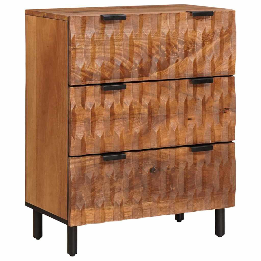 vidaXL Sideboard Akazienbraune Oberfläche 60 x 33 x 75 cm