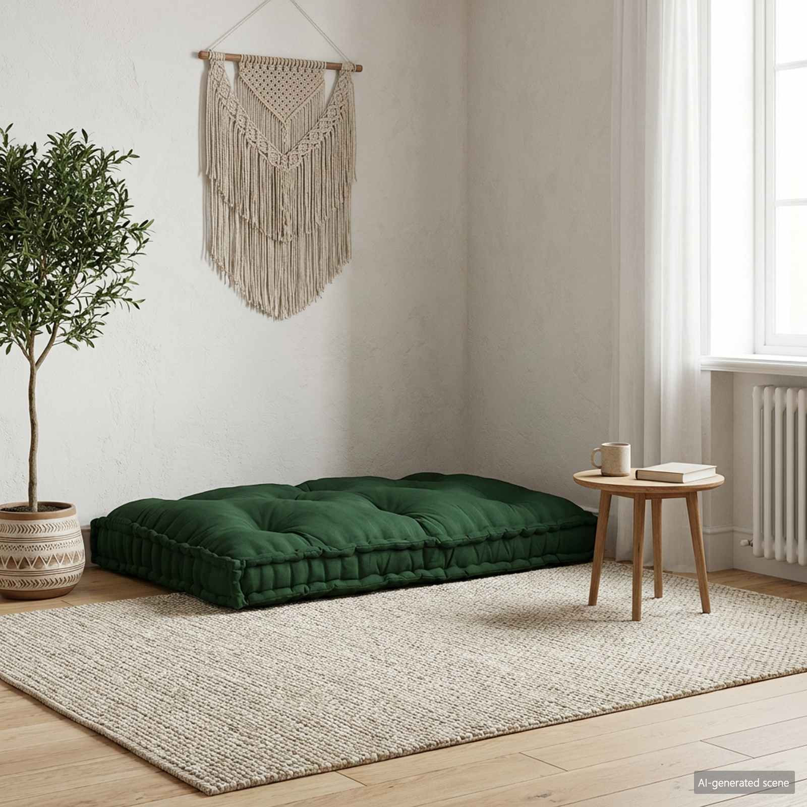 vidaXL Pallet Sofa Kissen Grün 120 x 80 x 12 cm Stoff