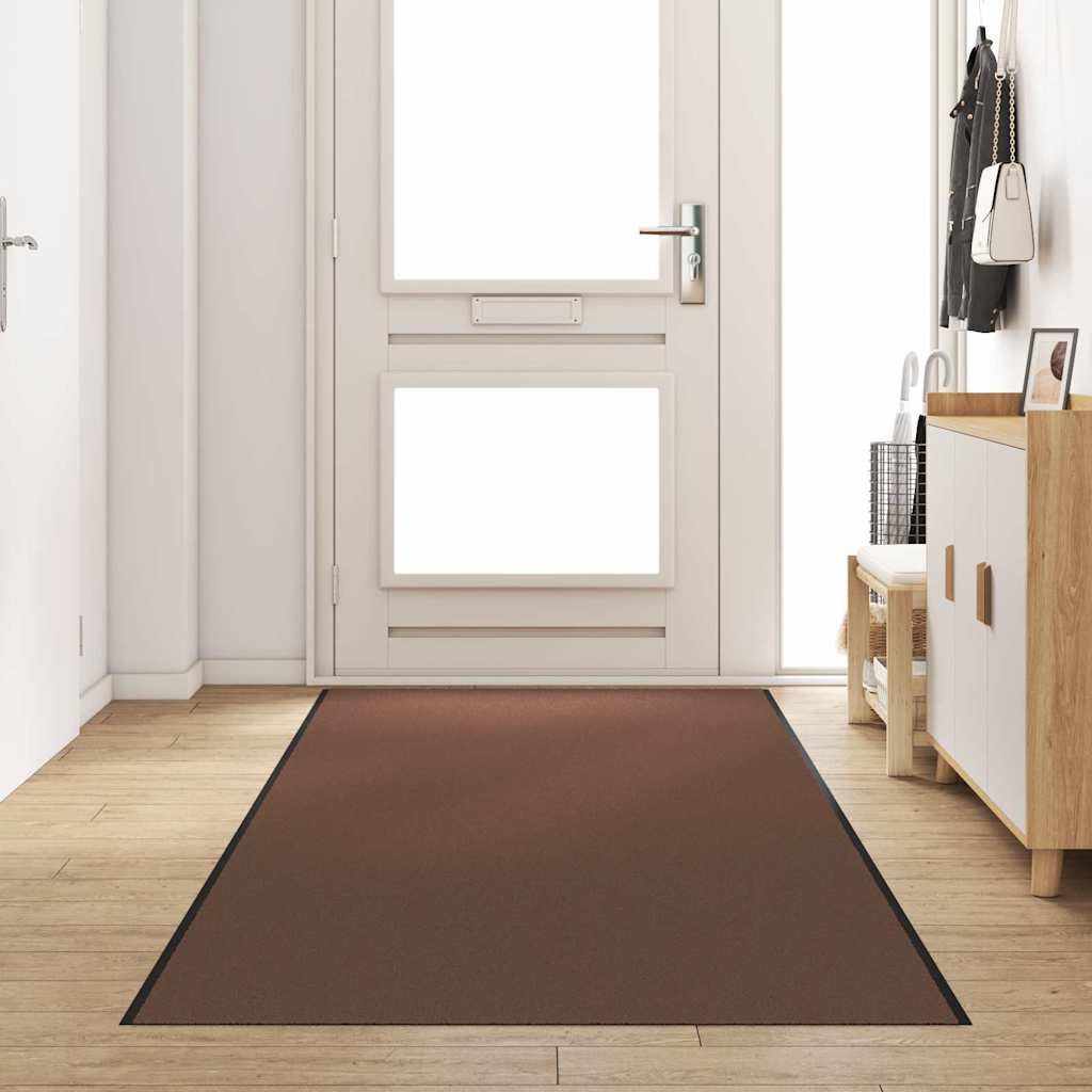 vidaXL Fußmatte Braun und Schwarz 120 x 400 cm 100% Polyamid