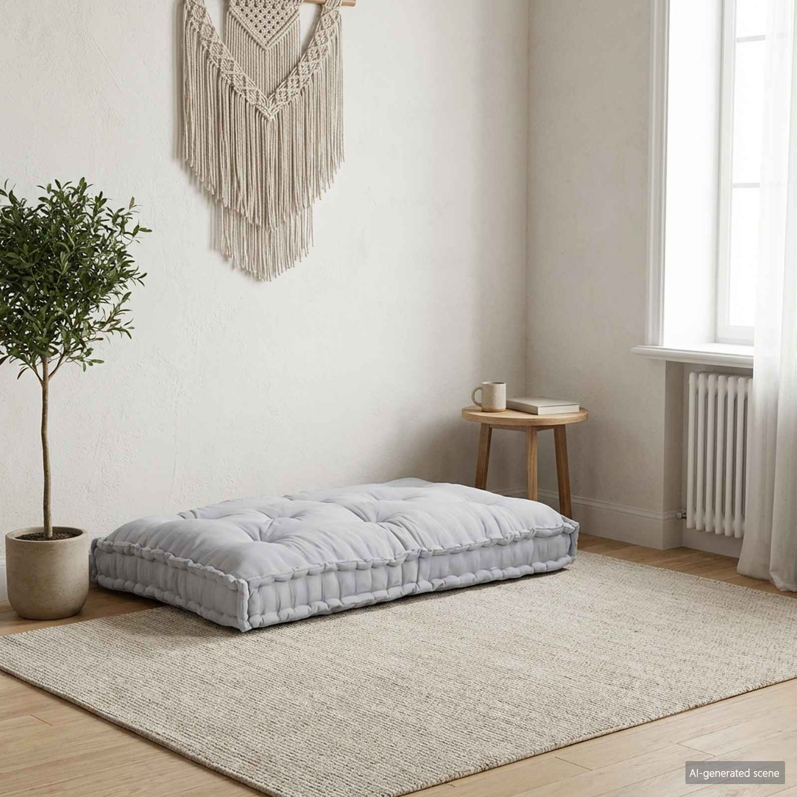 vidaXL Pallet Sofa Kissen Grau 120 x 80 x 12 cm Stoff