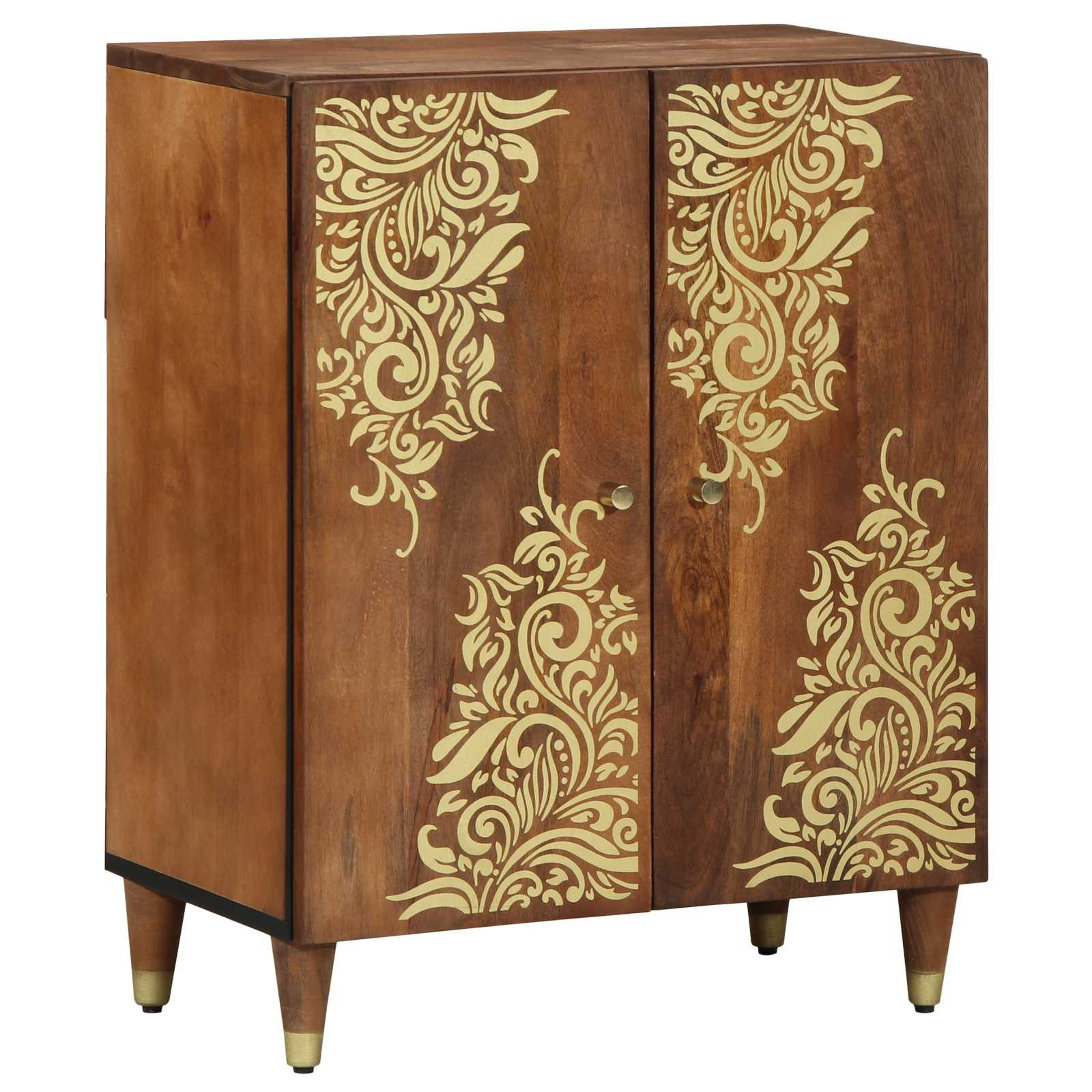 vidaXL Sideboard Braun 60 x 33 x 75 cm Massivholz Mango