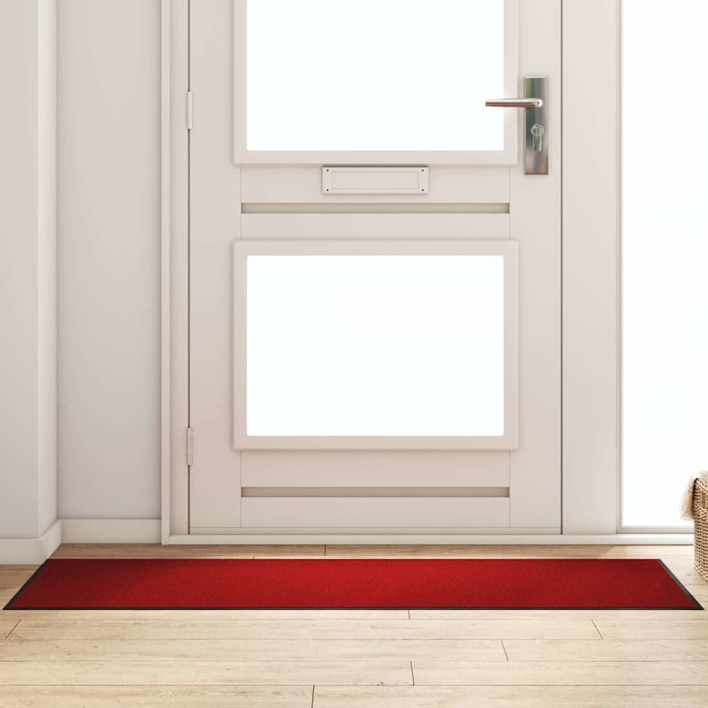 vidaXL Fußmatte Rot und Schwarz 60 x 180 cm 100% Polyamid