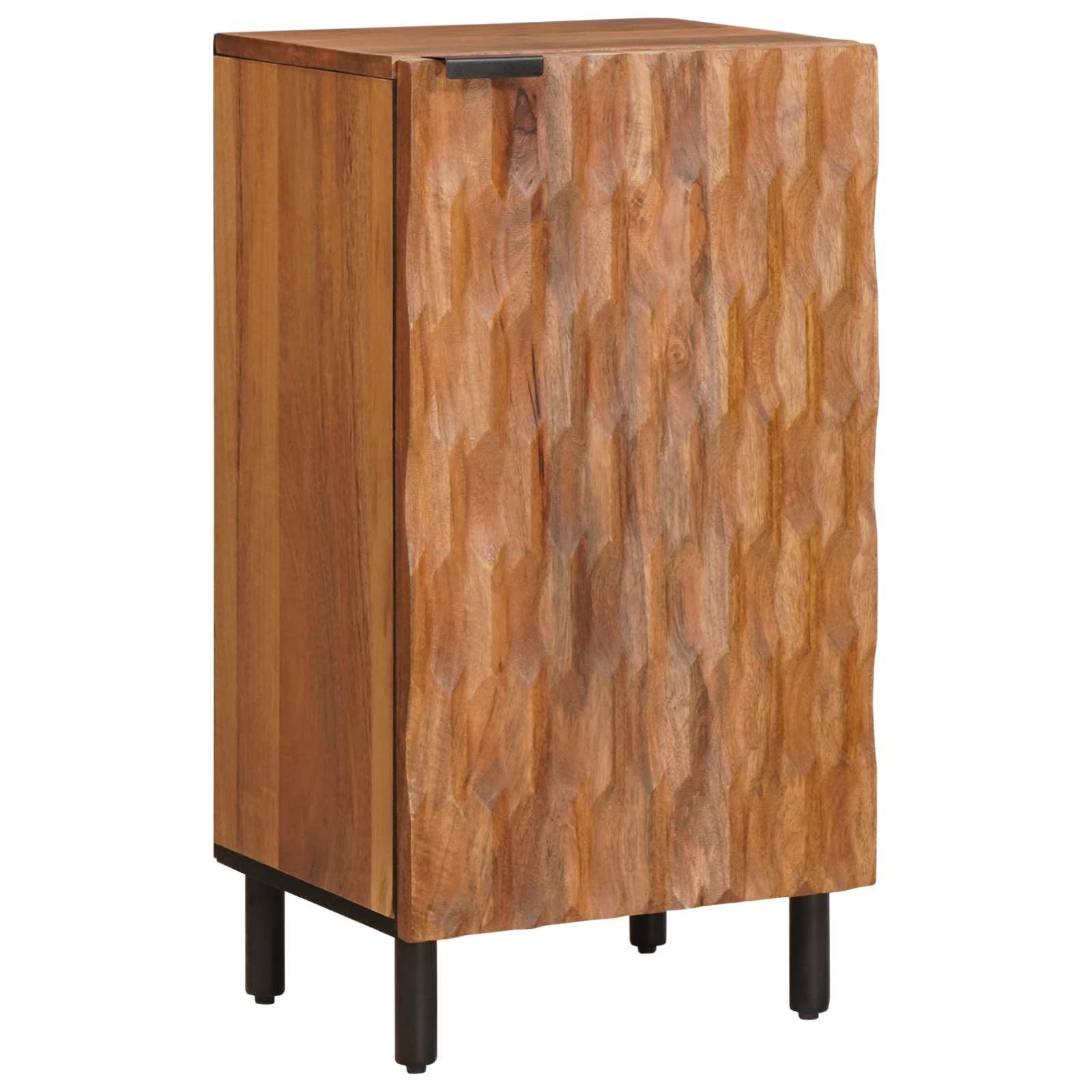 vidaXL Sideboard mit Speicher Akazienbraune Oberfläche 40 x 33 x 75 cm