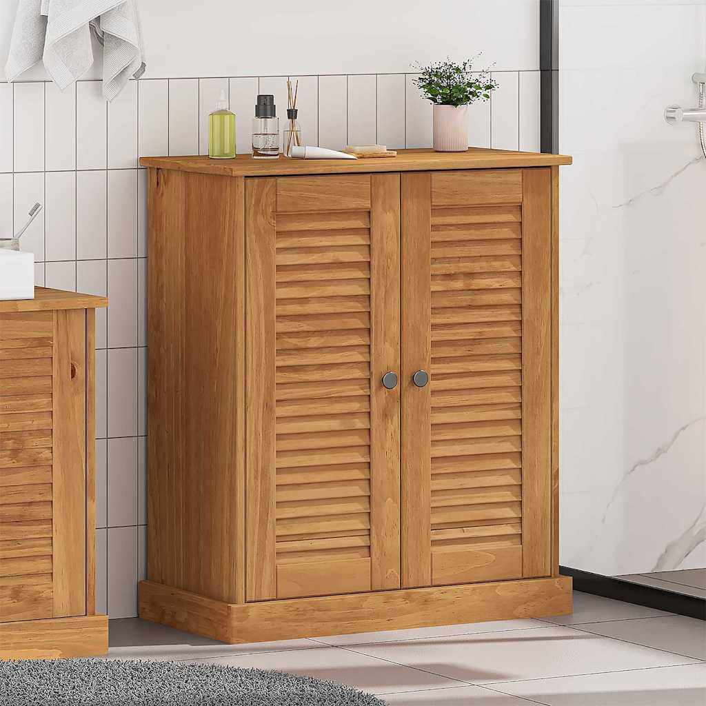 vidaXL Badezimmerschrank VIGO Braun und Honigbraun 68 x 34 x 80 cm