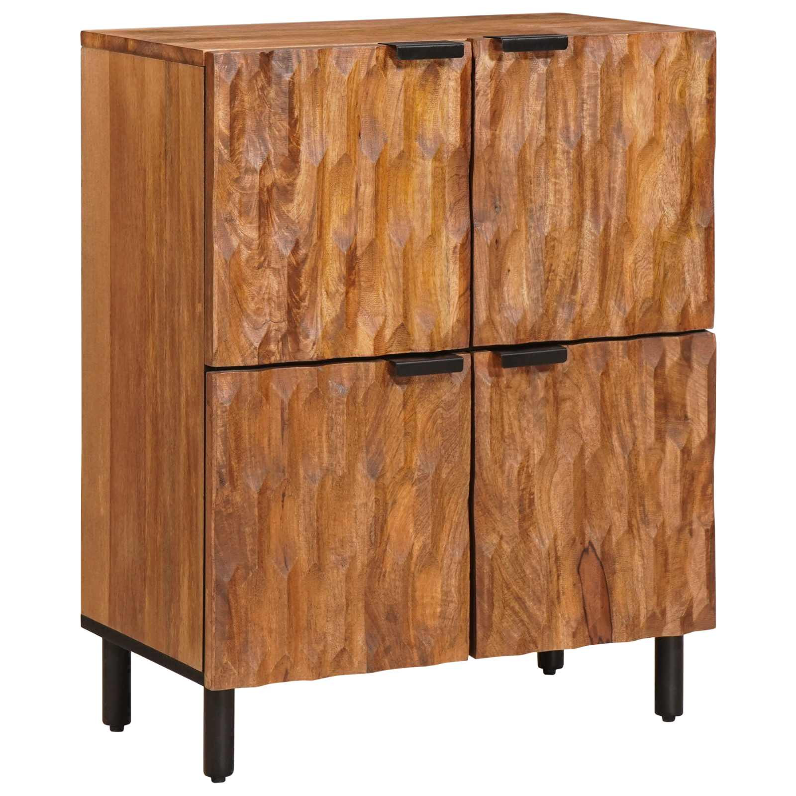 vidaXL Sideboard mit Speicher Akazienbraune Oberfläche 60 x 33 x 75 cm