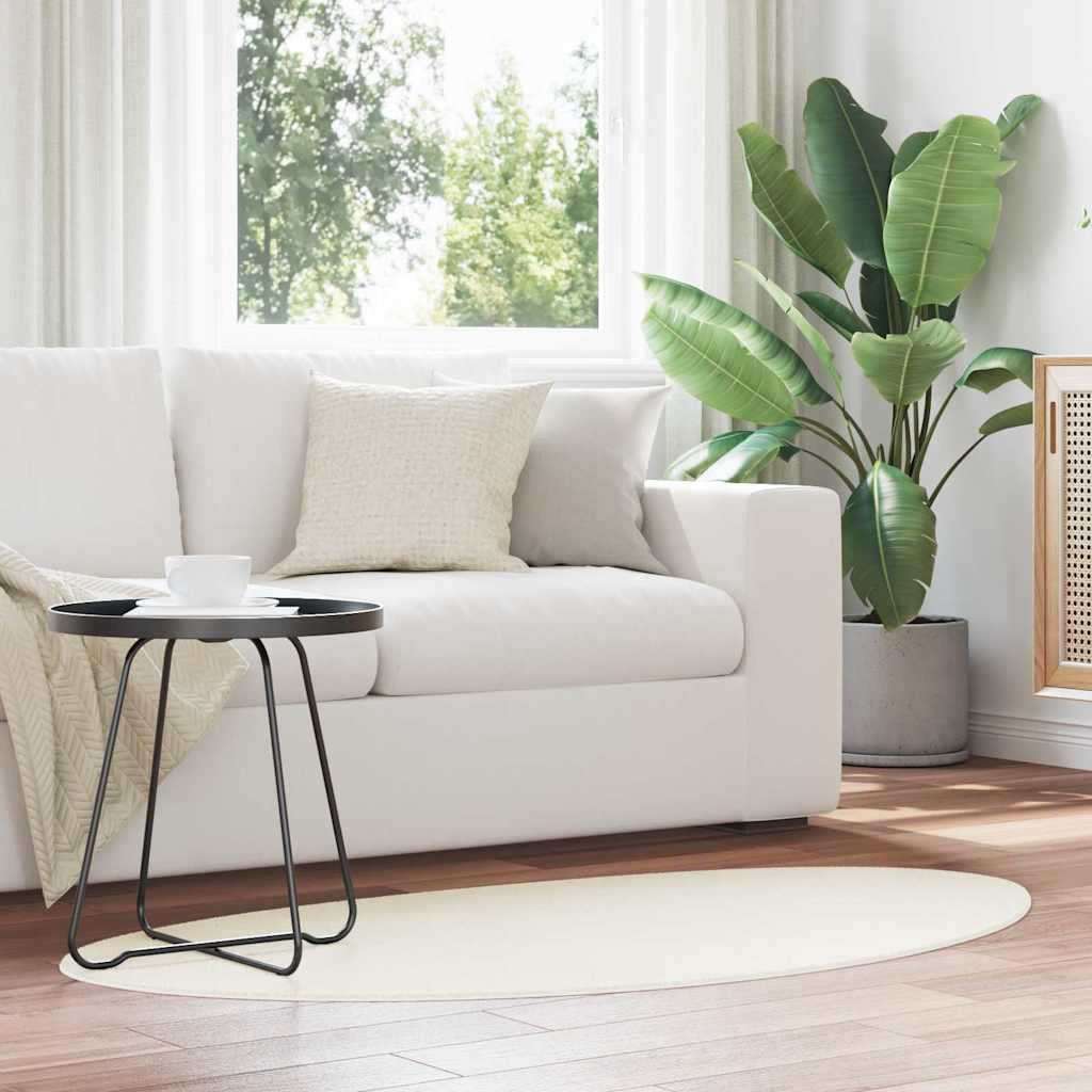 vidaXL Bereichsteppiche HUARTE Creme 160 x 230 cm Polyester