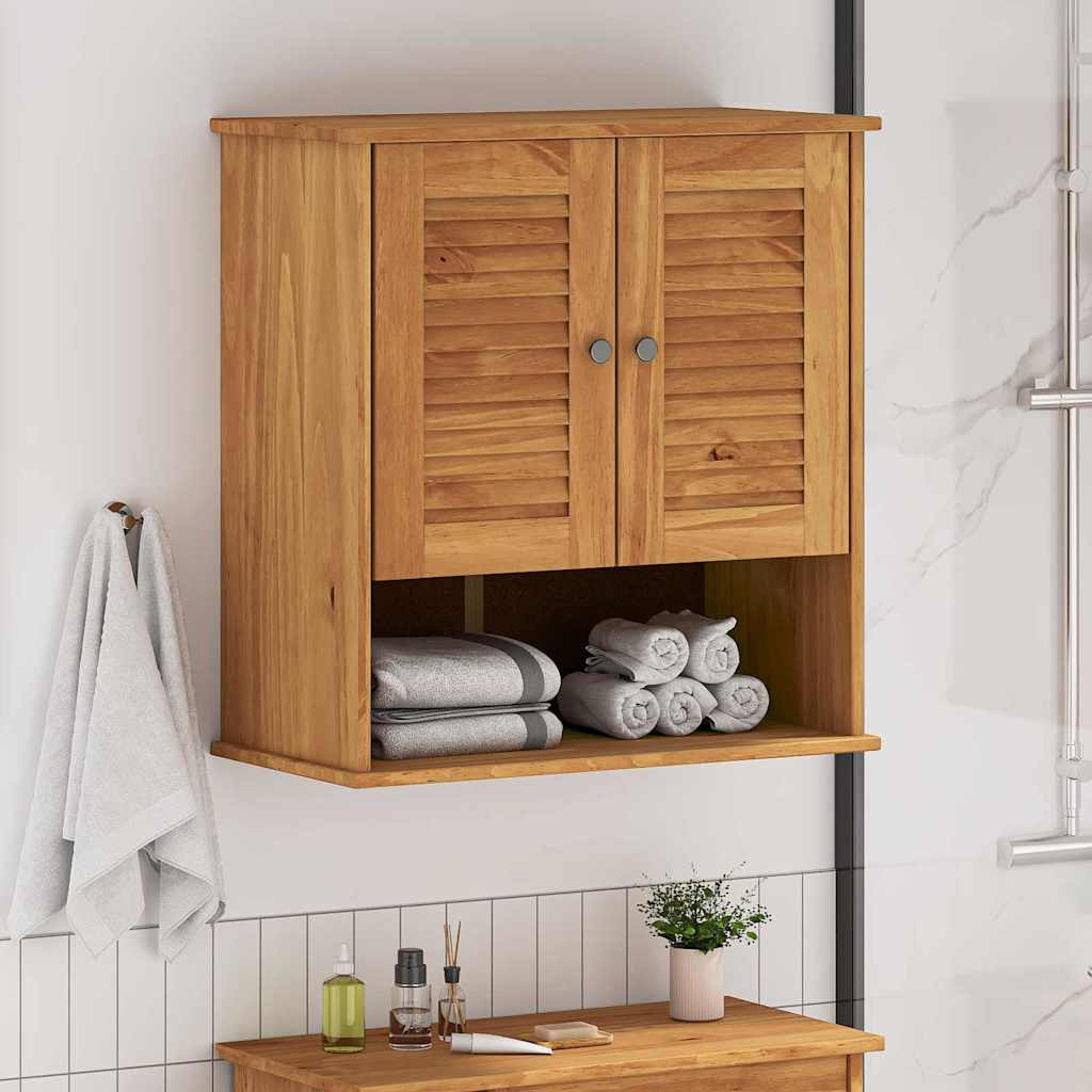vidaXL Badezimmerschrank VIGO Braun und Honigbraun 67,5 x 34 x 71,5 cm