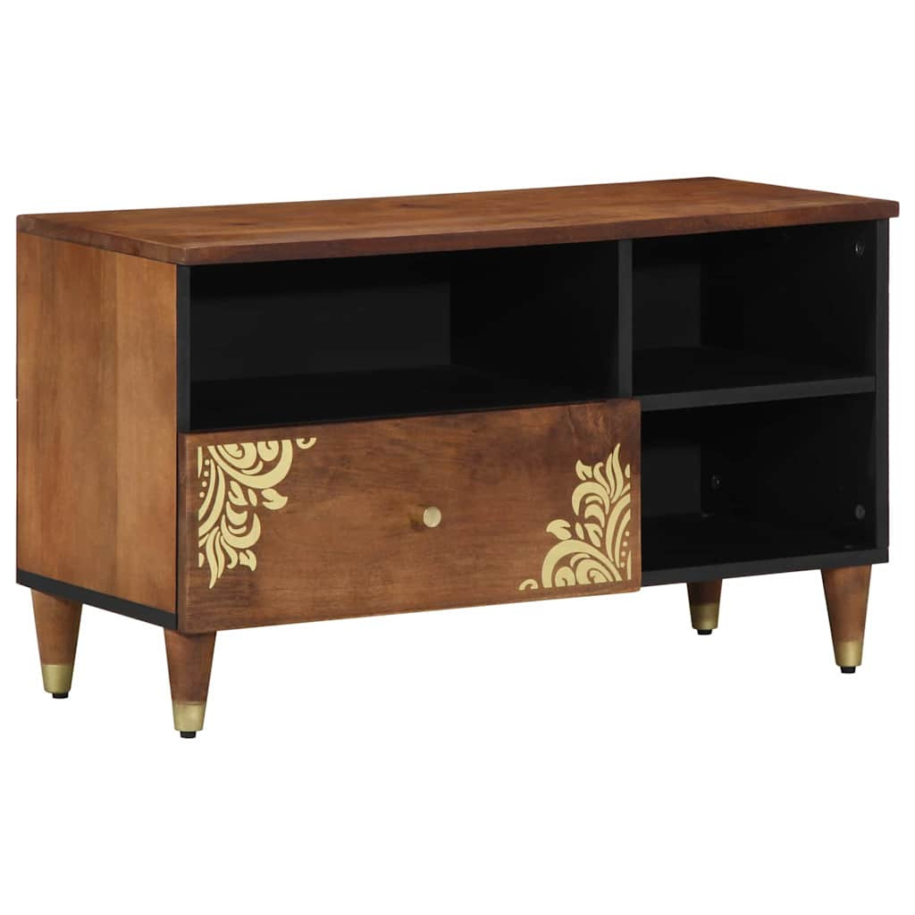 vidaXL TV-Schränk Honigbraun 80 x 33 x 46 cm Massivholz Mango