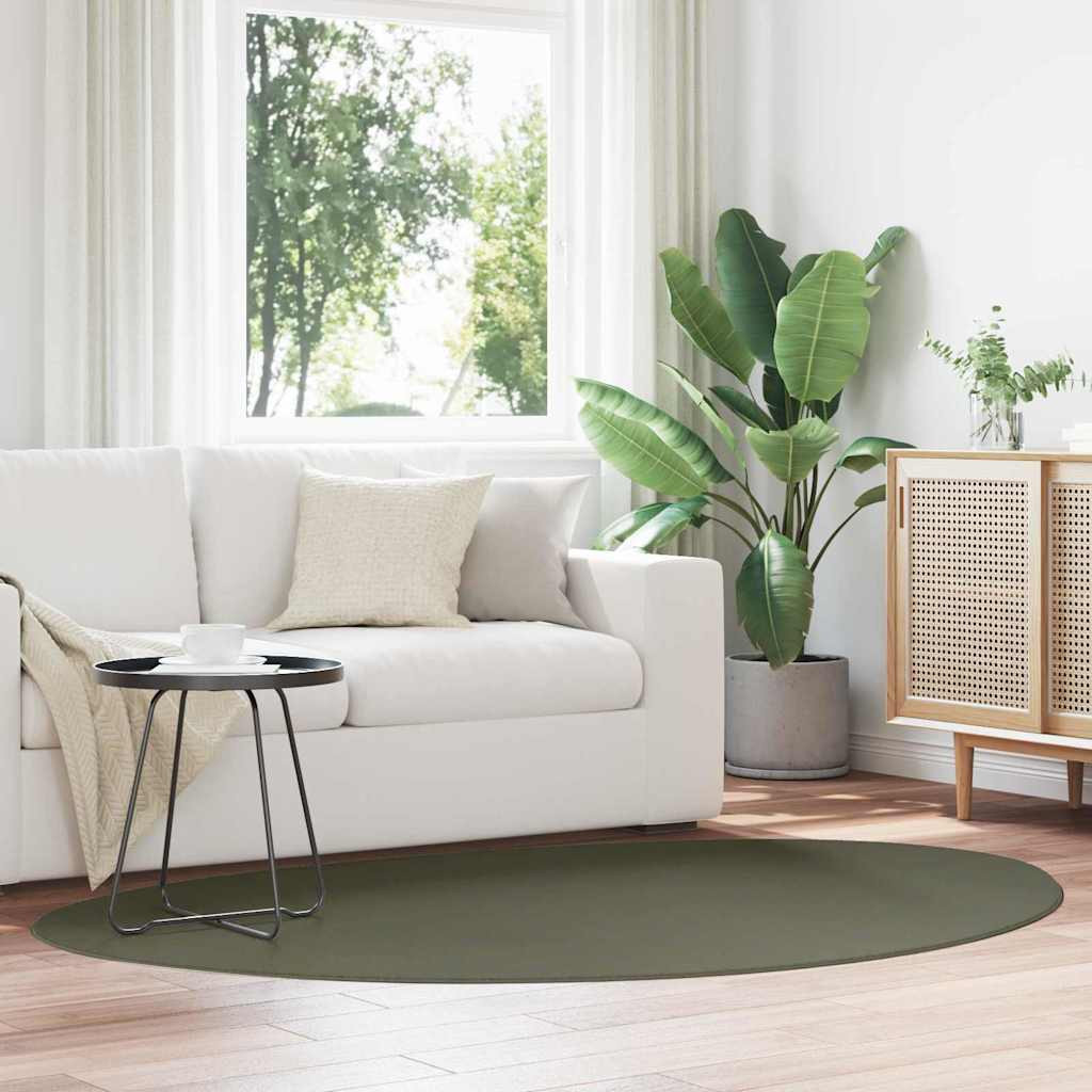 vidaXL Bereichsteppiche HUARTE Waldgrün 140 x 200 cm Polyester