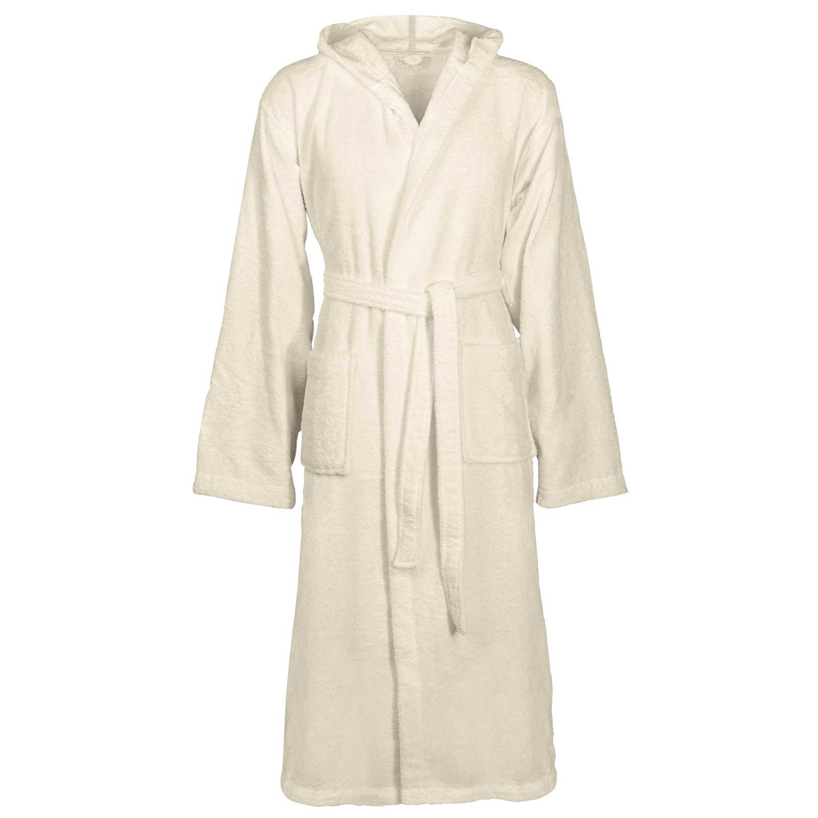 vidaXL Bademantel KINN Creme L Baumwolle
