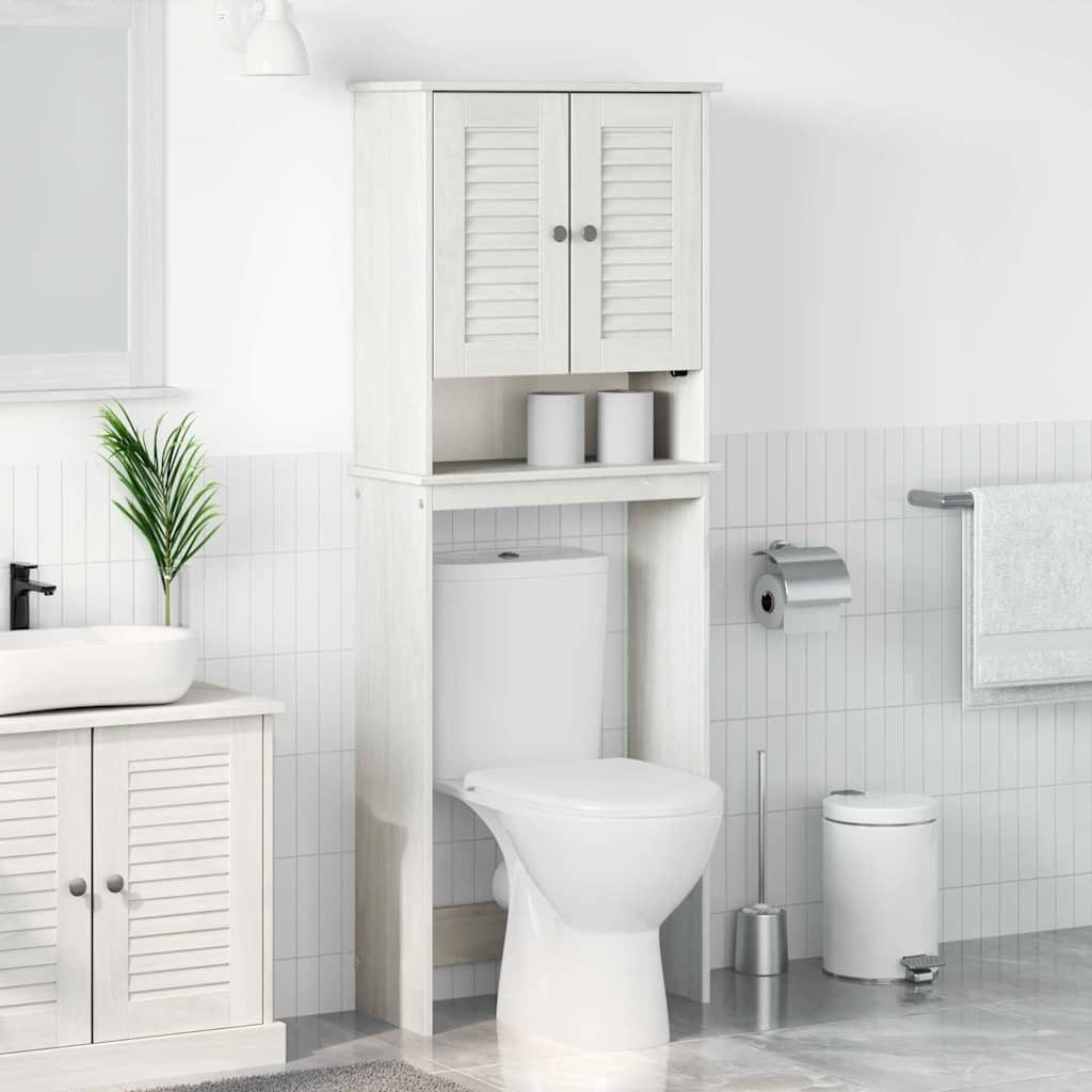 vidaXL Toilettenschrank VIGO Weiß und Antikweiß 60 x 27 x 161 cm