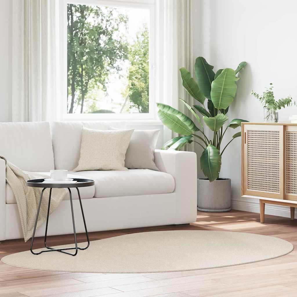vidaXL Bereichsteppiche HUARTE Beige 140 x 200 cm Polyester